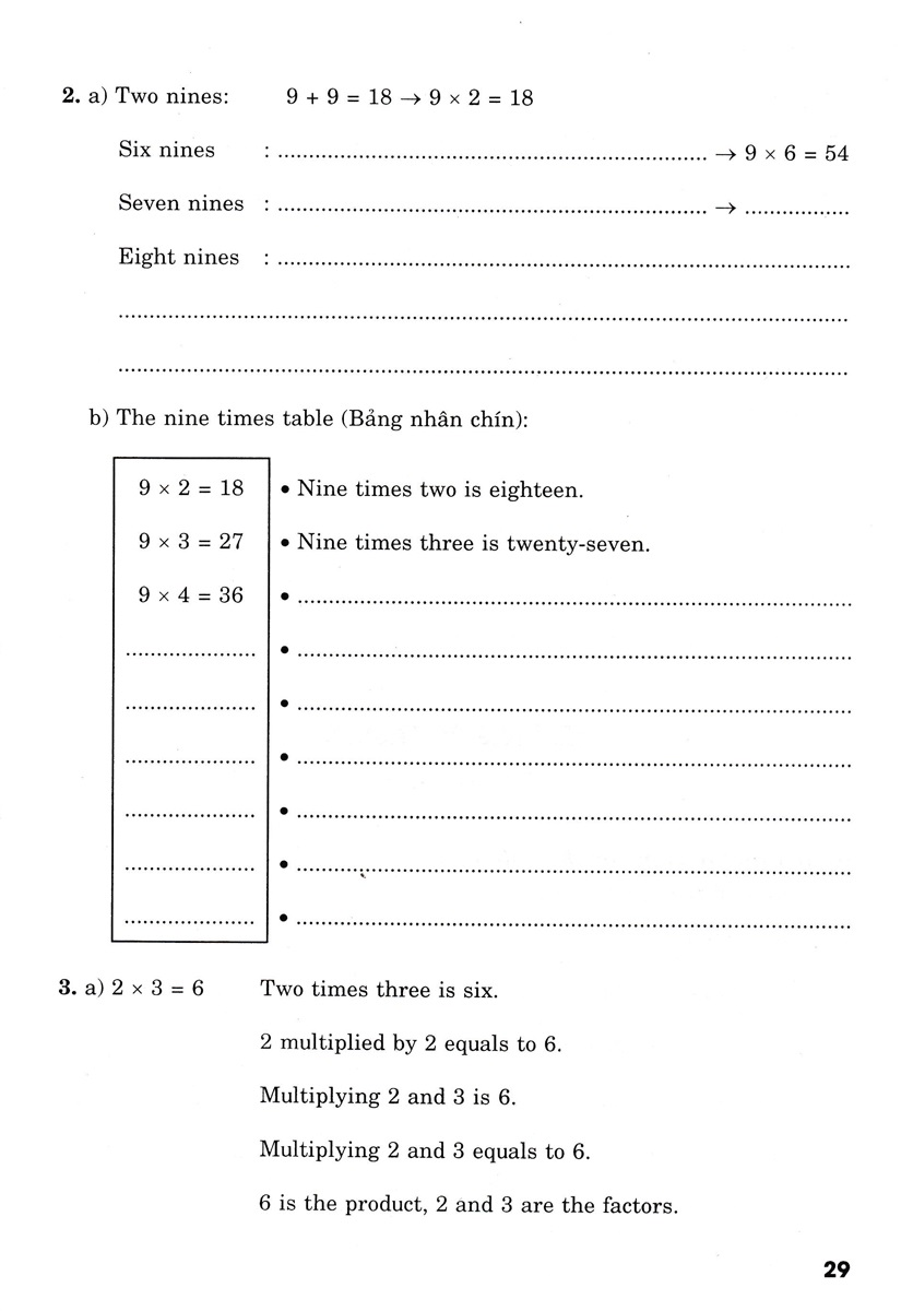 We Learn Maths In English - Em Học Toán Bằng Tiếng Anh 3 - HA
