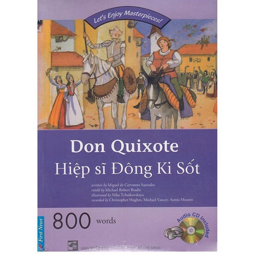 Combo Happy Readers Chờ đợi Godot + Hiệp sĩ Đông Ki Sốt (800 words kèm CD) - Bản Quyền
