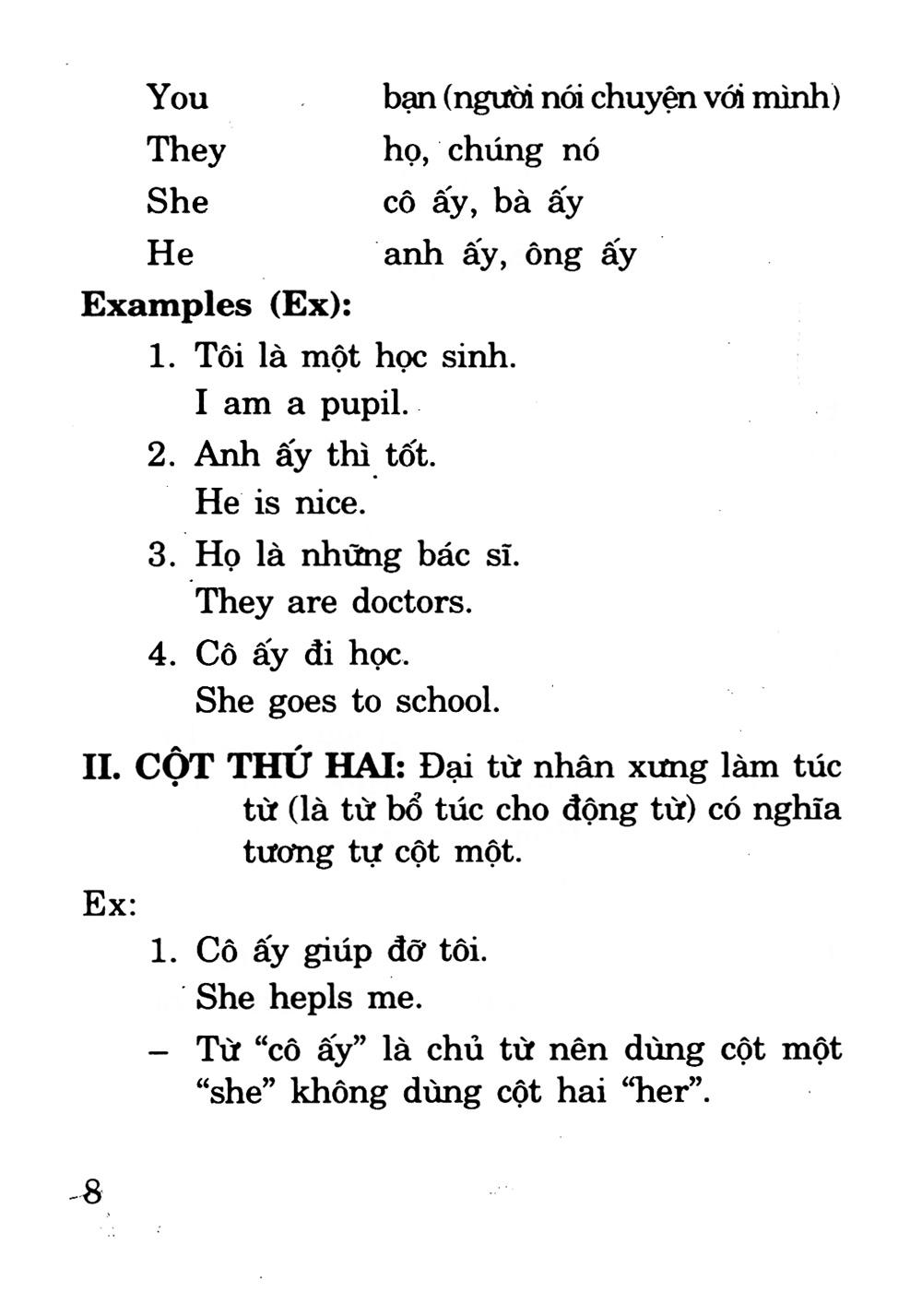 Chìa Khóa Văn Phạm Tiếng Anh (Sách Bỏ Túi)