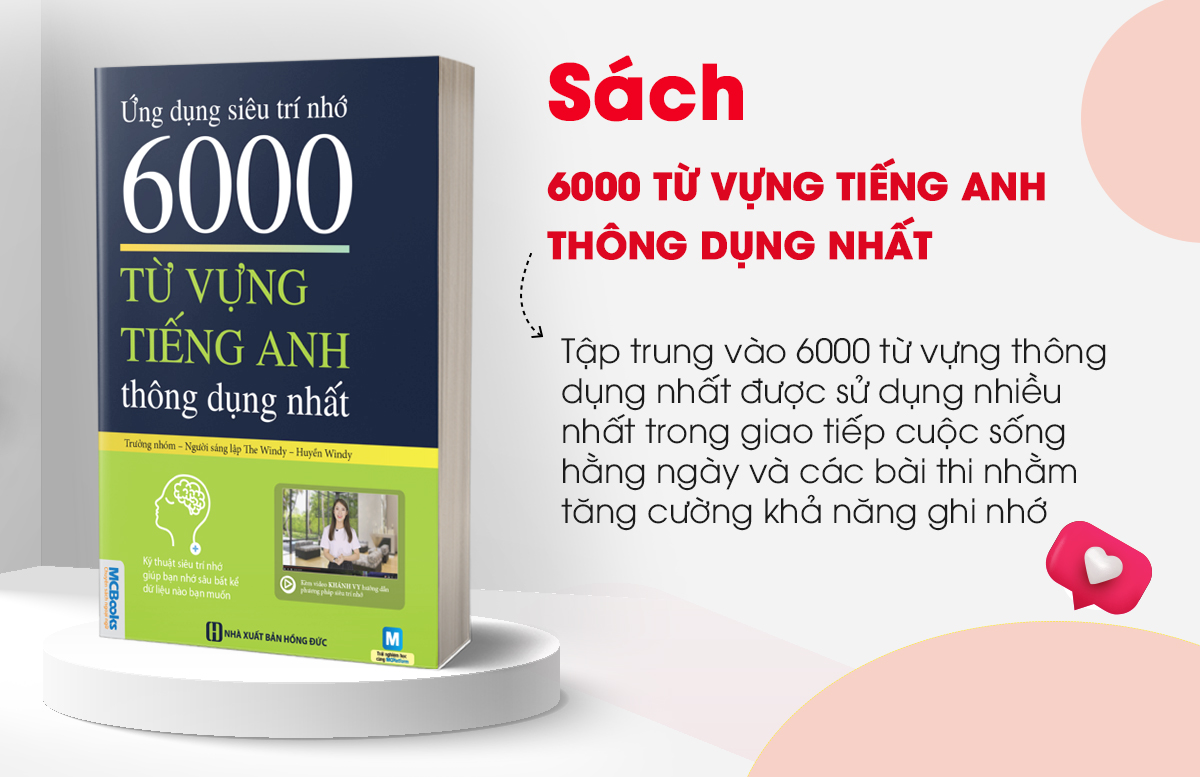 Ứng Dụng Siêu Trí Nhớ 6000 Từ Vựng Tiếng Anh Thông Dụng Nhất (Tặng kèm Bookmark PL)