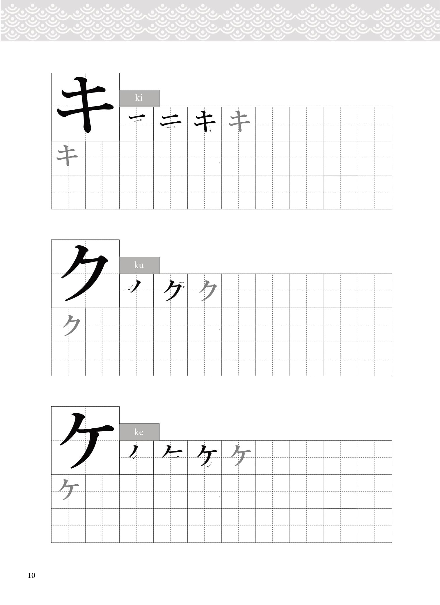 Tập Viết Tiếng Nhật Bảng Chữ Cái Katakana