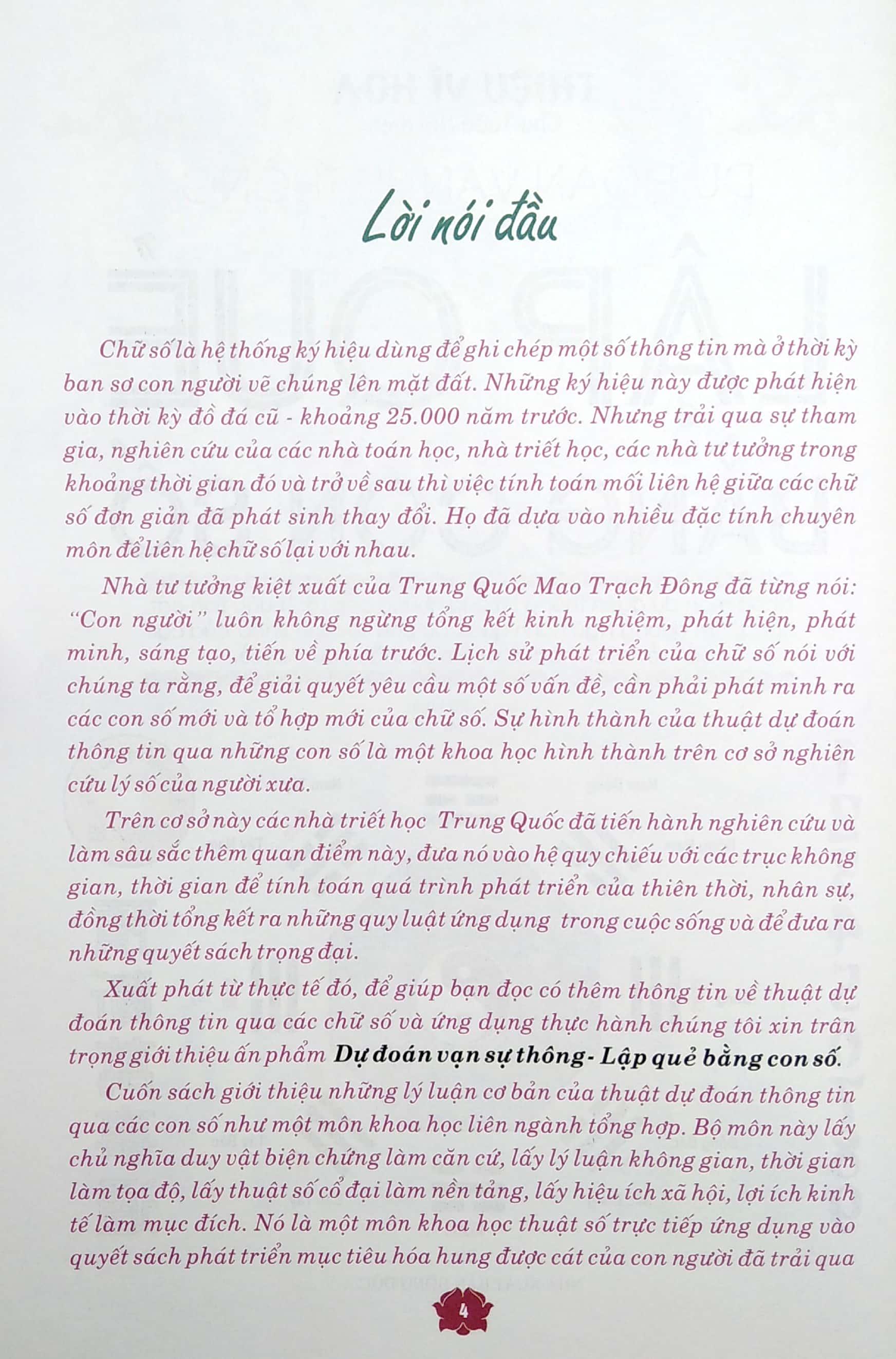 Lập Quẻ Bằng Con Số (Tái Bản)