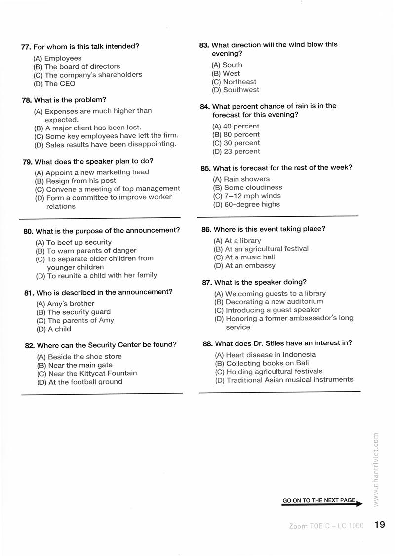 Zoom TOEIC LC 1000 (Kèm CD)