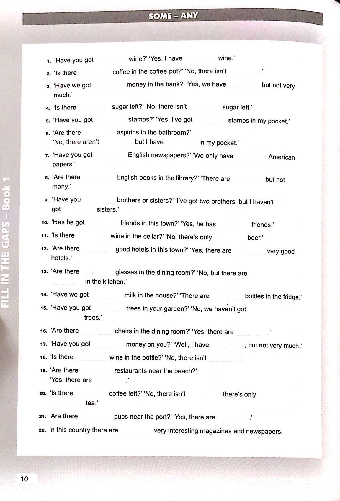 Fill In The Gaps - Book 1 (Không CD)