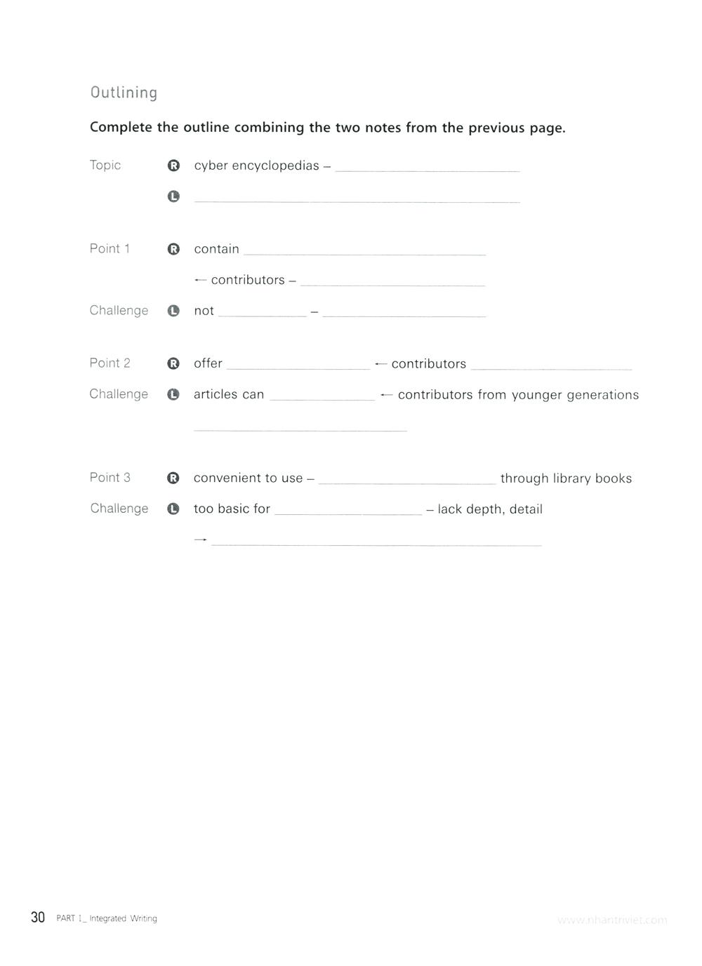 TOEFL iBT Activator Writing Advanced (Kèm CD)