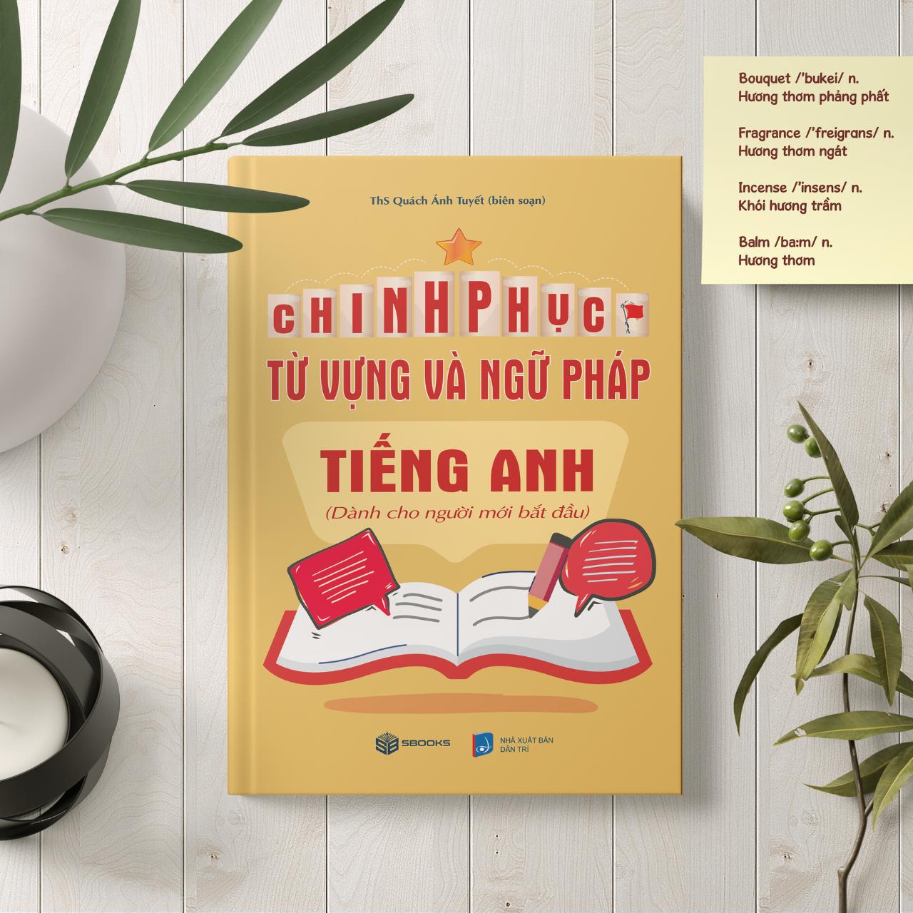 Sách - Combo 2 Cuốn : Chinh Phục Từ Vựng Và Ngữ Pháp Tiếng Anh + Từng Vựng Tiếng Anh Cơ Bản - SBOOKS