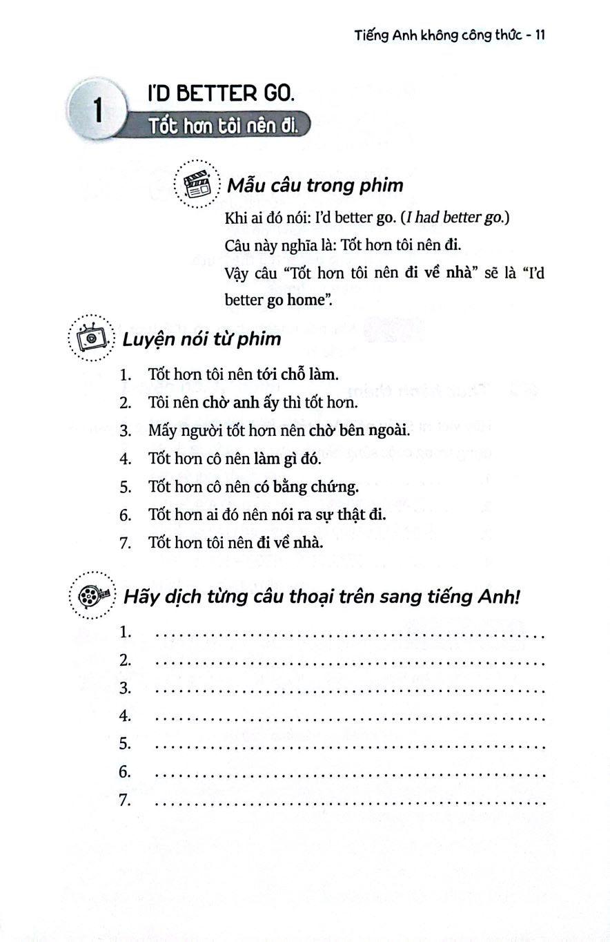 Sách - Tiếng Anh Không Công Thức - Nhập Vai Nói Không Sai