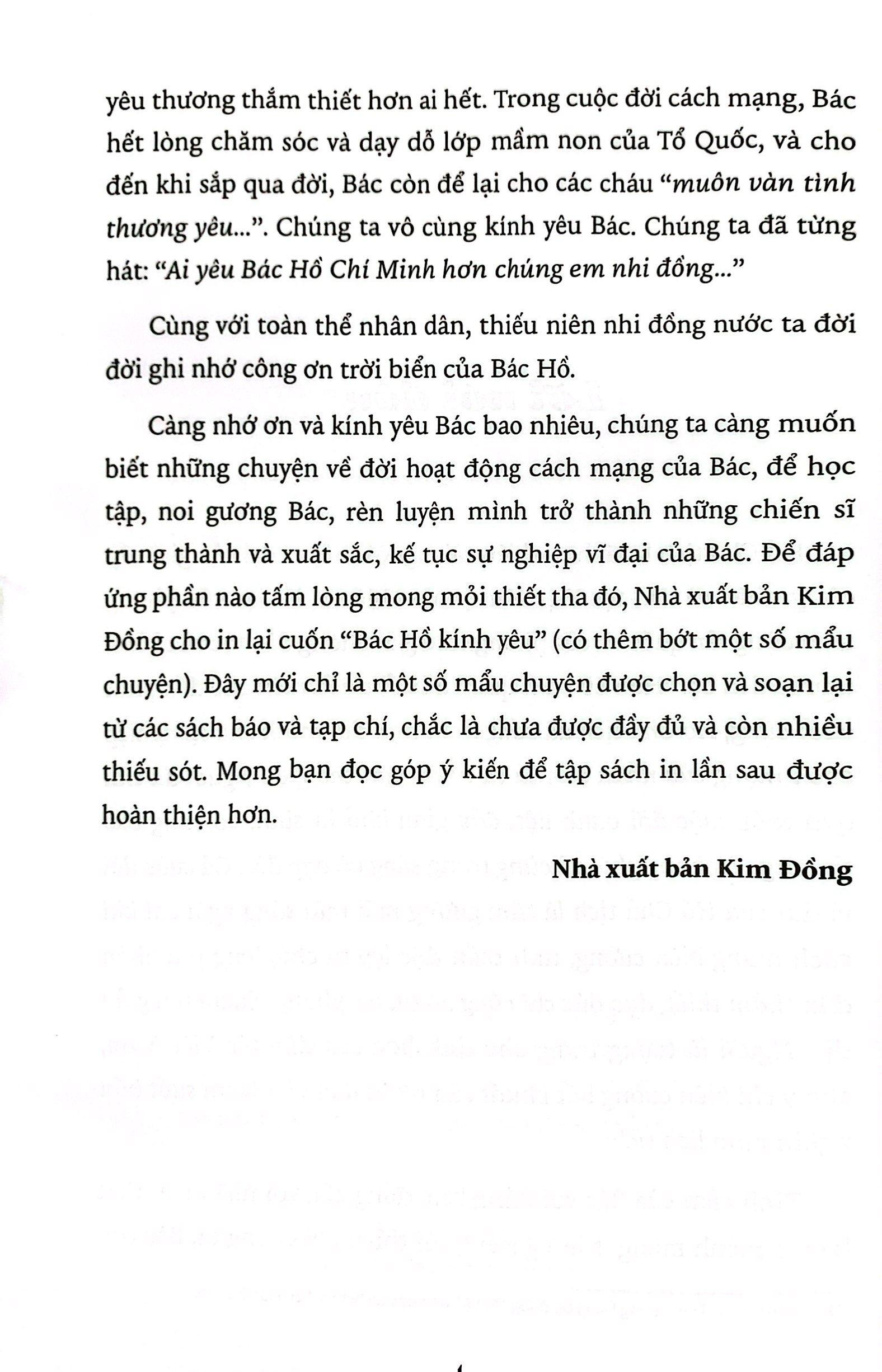 Bác Hồ Kính Yêu (Tái Bản 2023)