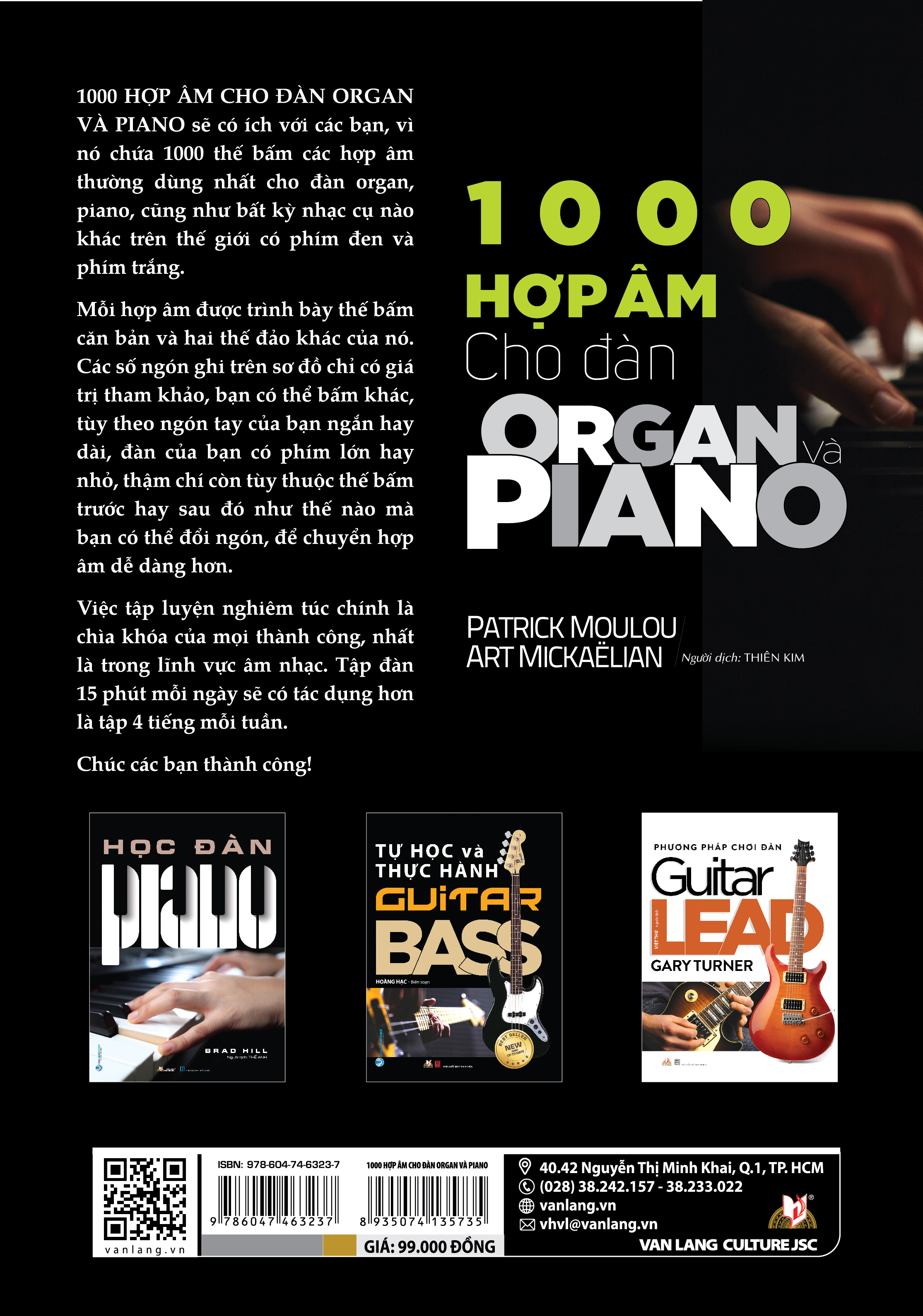 1000 Hợp Âm Cho Đàn Organ Và Piano - Tái Bản - Vanlangbooks