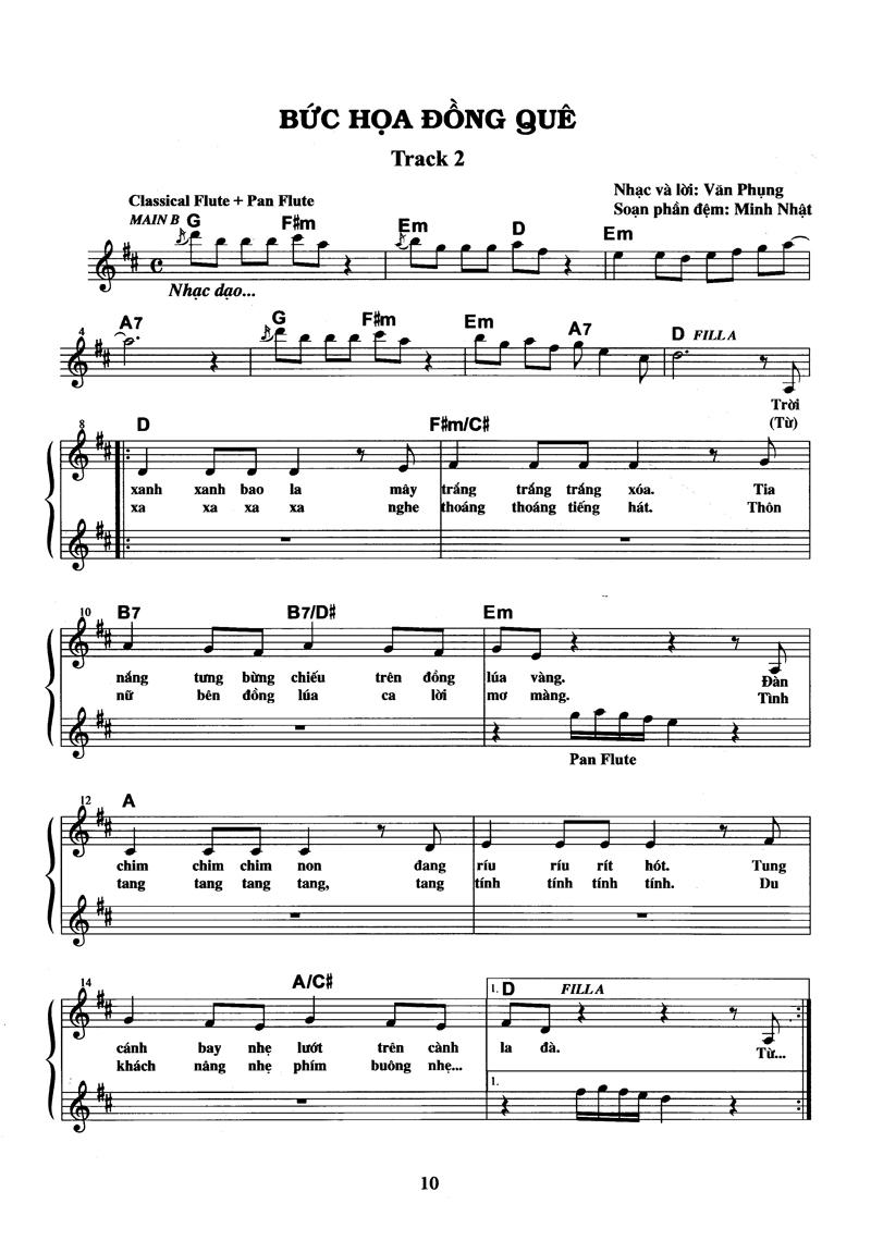 Thực Hành Đệm Organ - Tình Ca Quê Hương (Kèm CD)