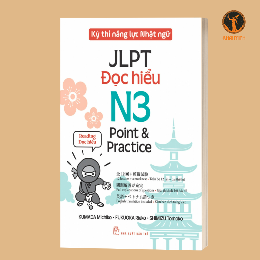 (Bộ 4 cuốn) Cẩm Nang Ôn Thi JLPT N3 Hiệu Quả (KỲ THI NĂNG LỰC NHẬT NGỮ JLPT N3 POINT & PRACTICE - CHỮ VIẾT - TỪ VỰNG - ĐỌC HIỂU - NGHE HIỂU - NGỮ PHÁP)