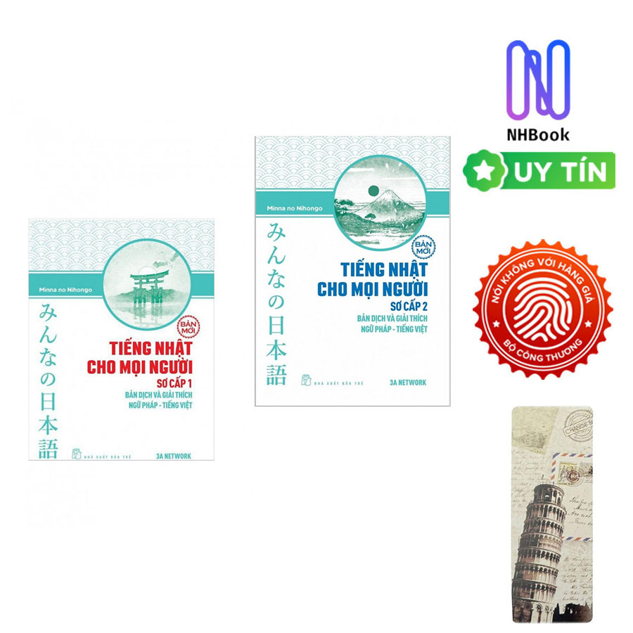 Combo Minna no Nihongo Tiếng Nhật Cho Mọi Người - Trình Độ Sơ Cấp 1: Bản Tiếng Nhật + Bản Dịch Và Giải Thích Ngữ Pháp Tiếng Việt (Bộ Sách Nâng Cao Trình Độ Tiếng Nhật Hiệu Qủa Dành Cho Người Việt / Tặng Kèm Bookmark Happy Life)