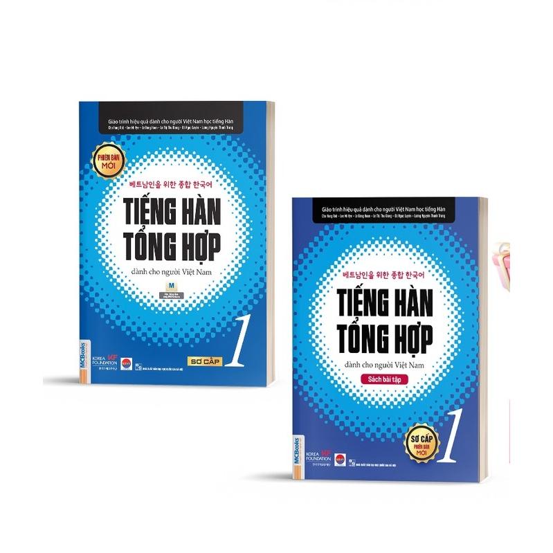Combo Tiếng Hàn Tổng Hợp dành cho người Việt Nam - Sơ Cấp 1 ( Giáo trình đen trắng và sbt) - Bản Quyền