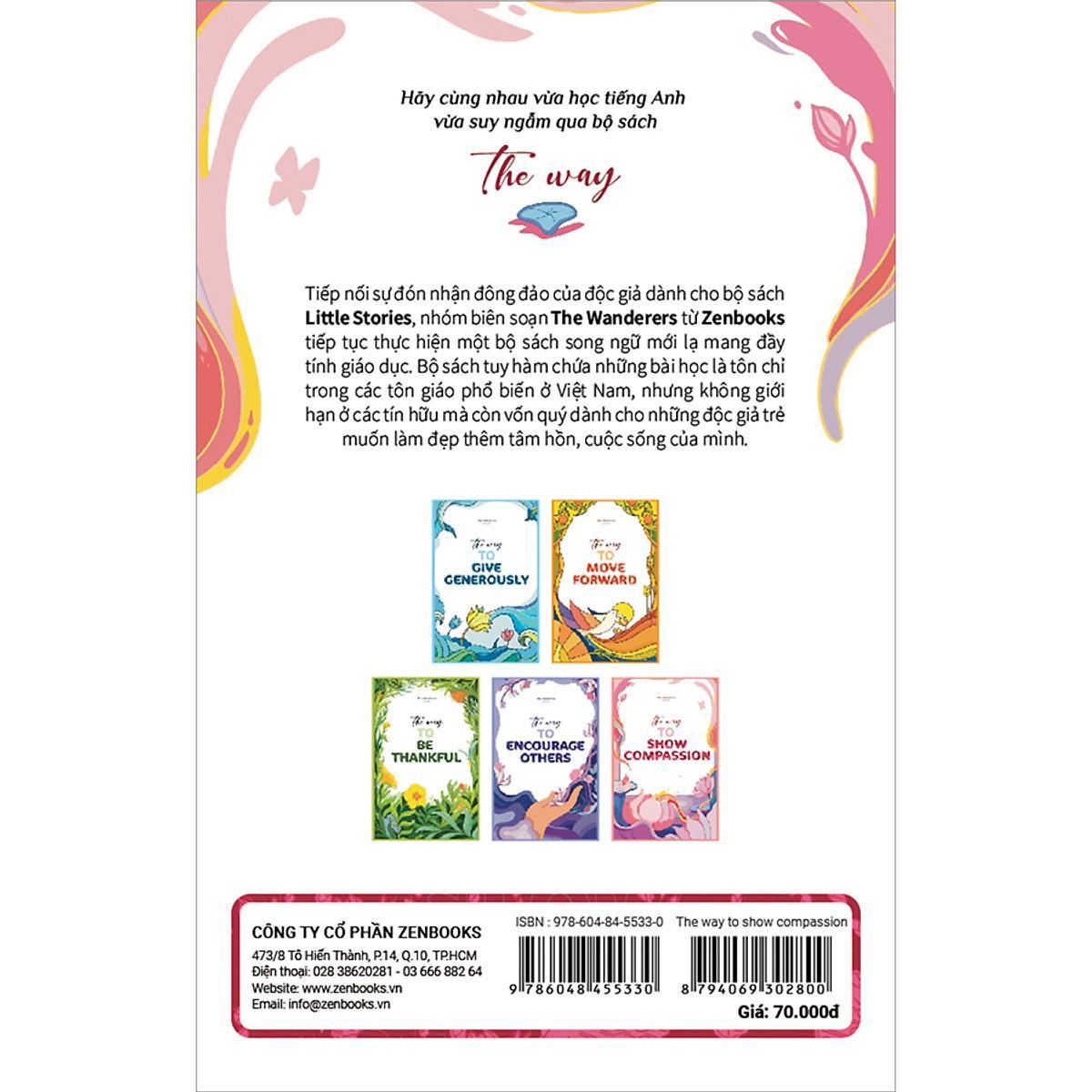 Sách - The Way To Show Compassion - Song Ngữ Anh Việt - The Wanderers - Zenbooks