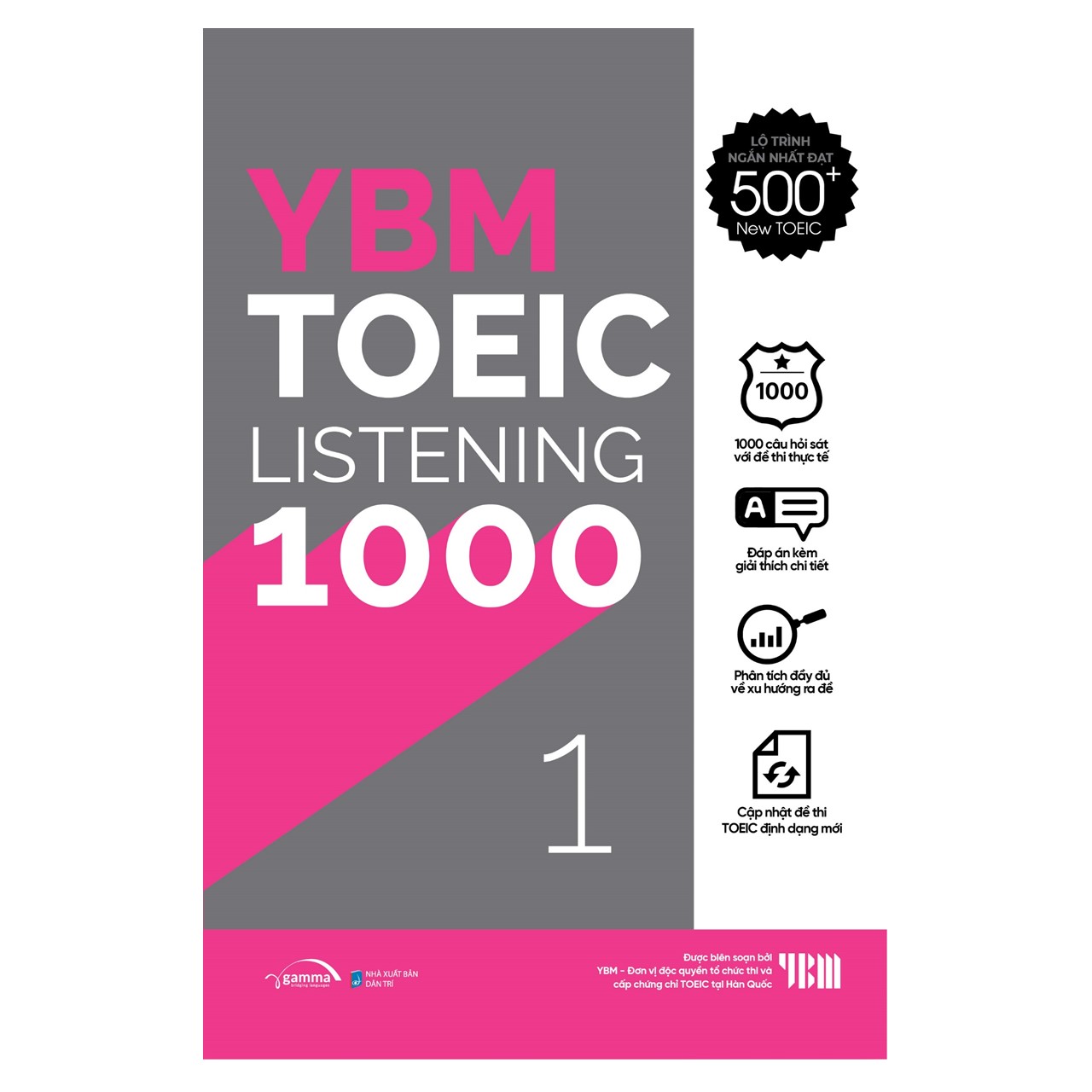 Trạm Đọc Official | Combo YBM TOEIC Listening 1000 2 Vol (Trọn Bộ 2 Cuốn)