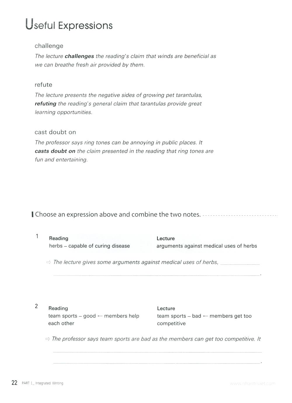 TOEFL iBT Activator Writing Advanced (Kèm CD)