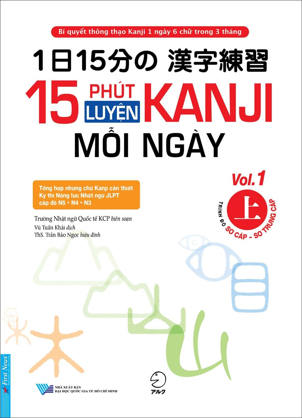 15 Phút Luyện Kanji Mỗi Ngày - Vol 1