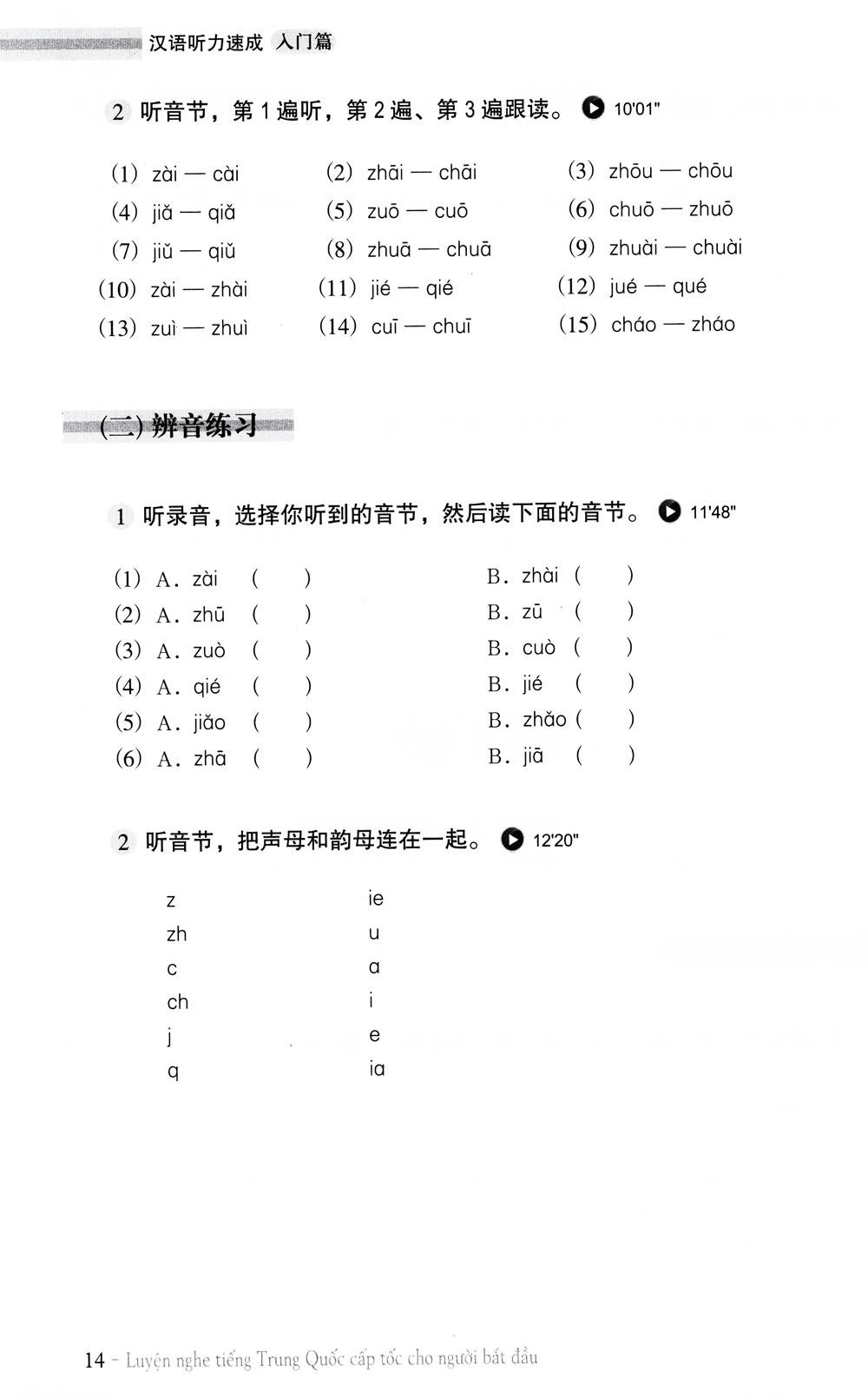 Luyện Nghe Tiếng Trung Quốc Cấp Tốc Cho Người Bắt Đầu (Kèm CD)
