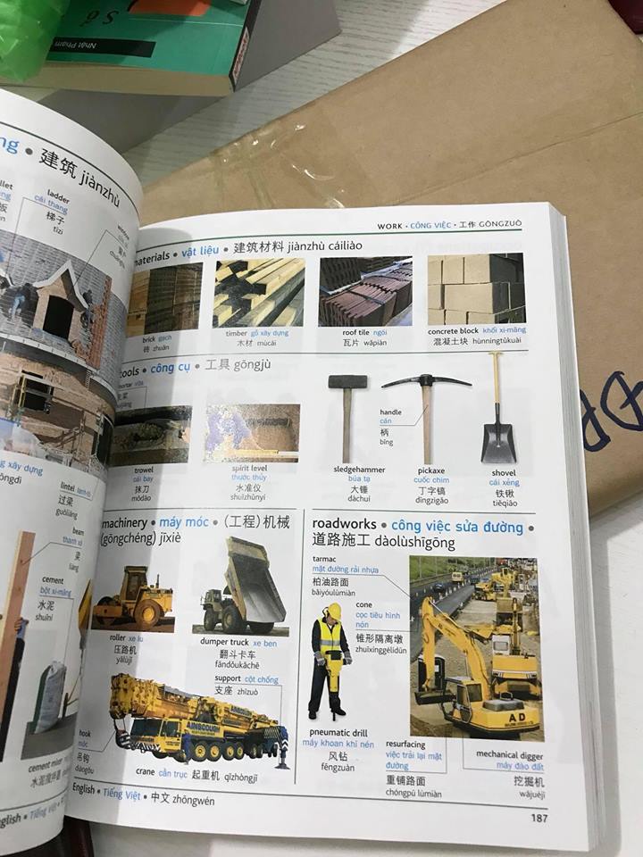 Combo 2 sách Từ điển hình ảnh Tam Ngữ Trung Anh Việt 16000 từ có mp3 nghe qua app– Pons General Reference Visual English Vietnamese Chinese Trilingual Dictionary +Phân tích đáp án các bài luyện dịch Tiếng Trung +DVD tài liệu