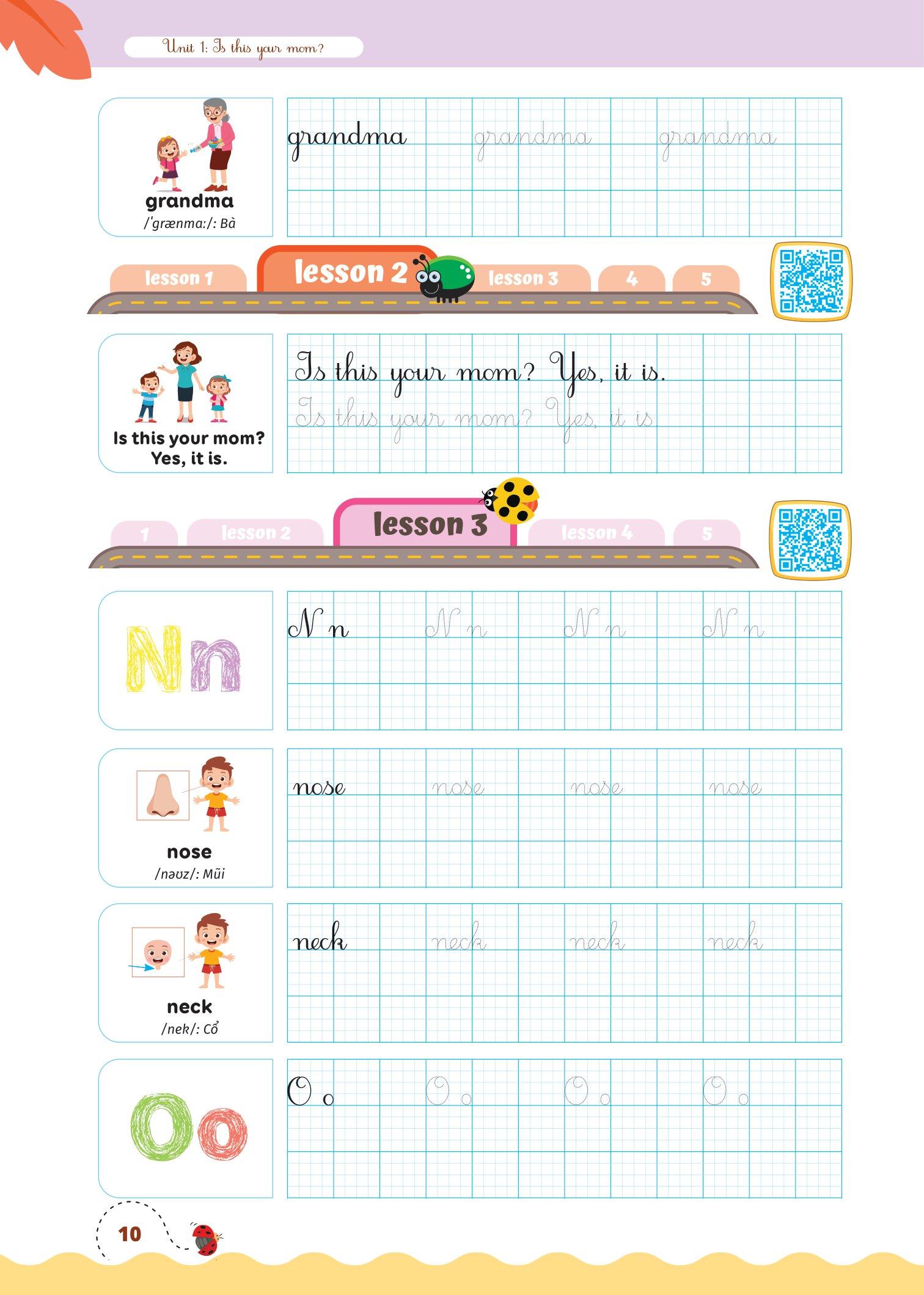 Luyện Viết Chữ Đẹp Từ Vựng Tiếng Anh Family And Friends - National Edition 2