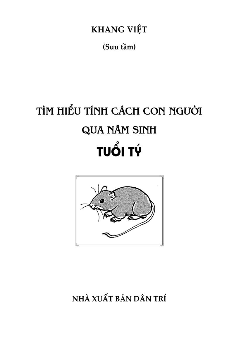 Tìm Hiểu Tính Cách Con Người Qua Năm Sinh Tuổi Tý