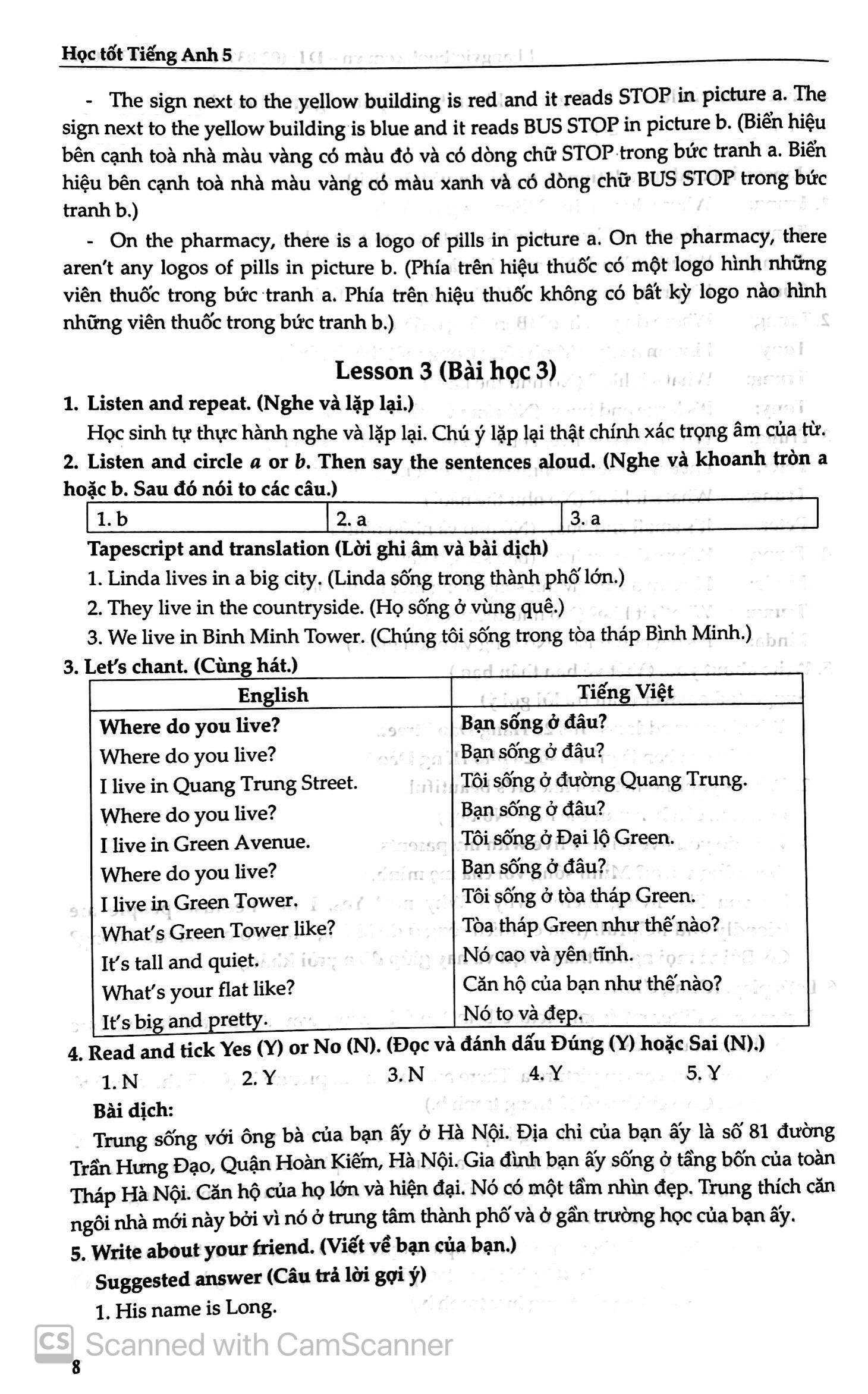 Học Tốt Tiếng Anh 5