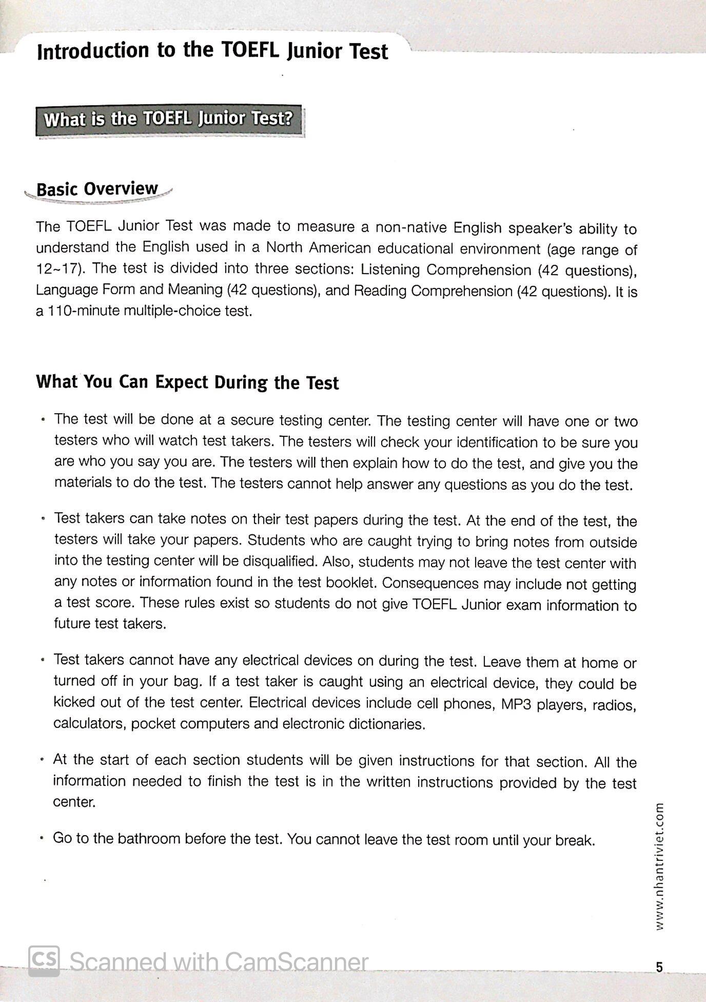 Master TOEFL Junior Intermediate B1 (Kèm CD)