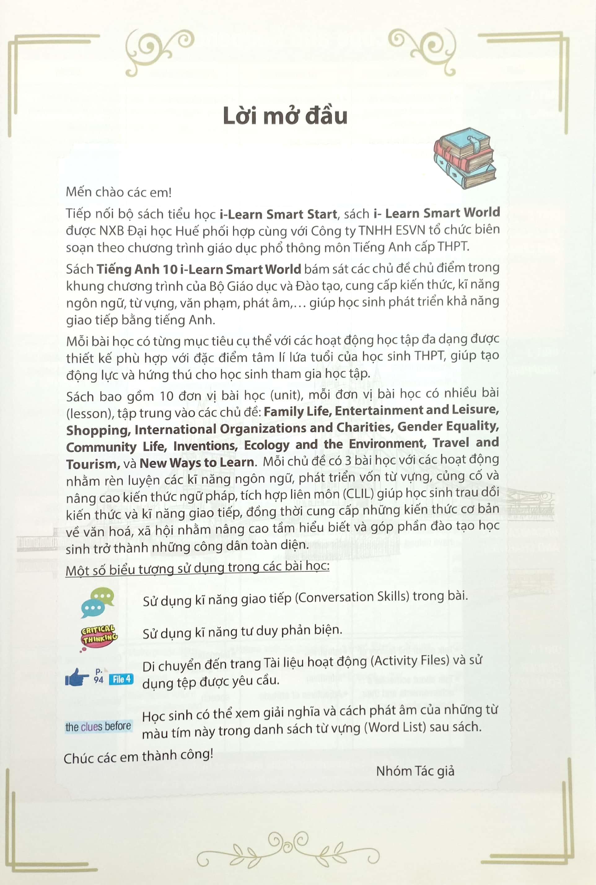 Tiếng Anh 10 I-Learn Smart Start - Studen