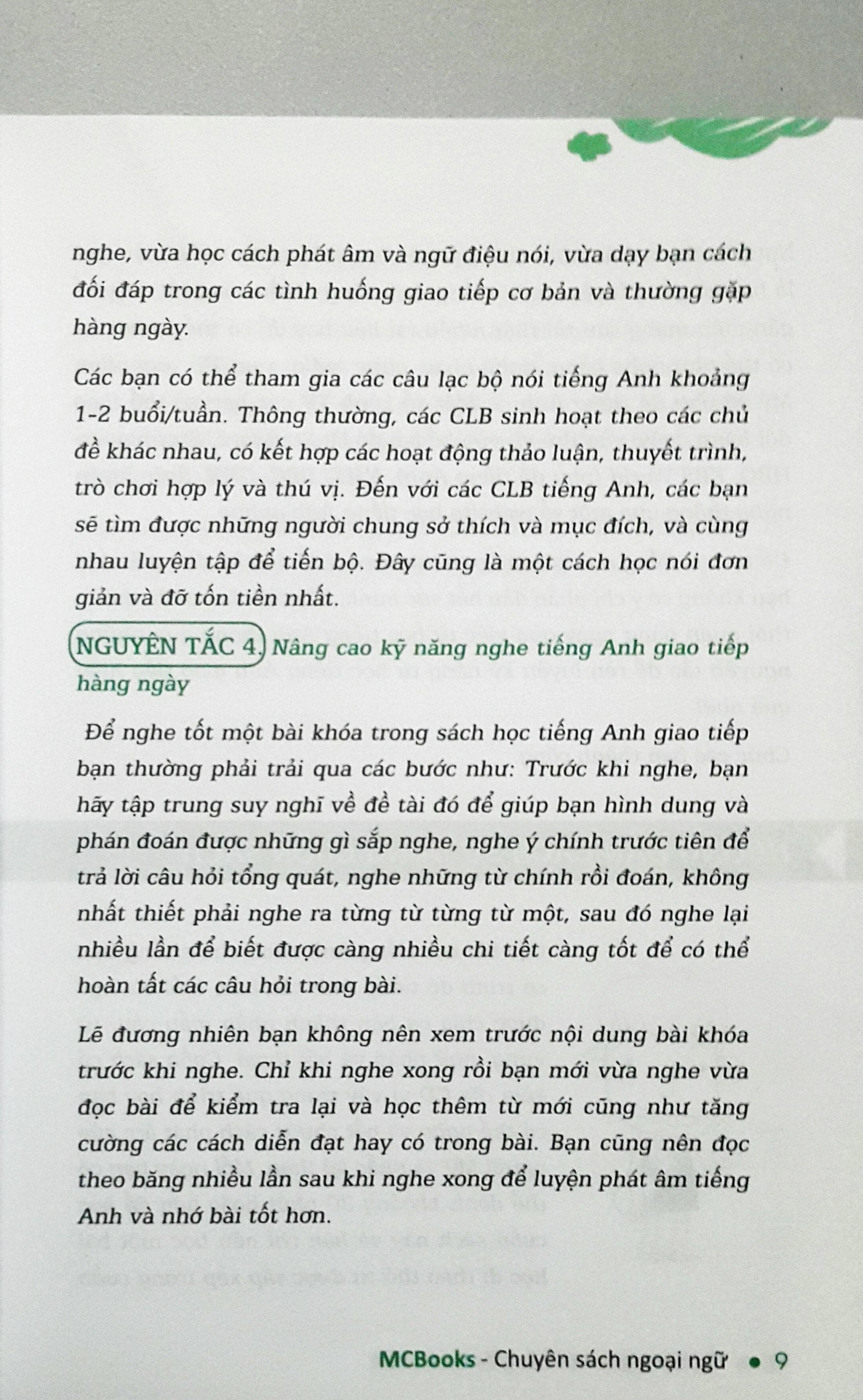 Tự Học Nghe Nói Tiếng Anh Căn Bản (MCBooks)