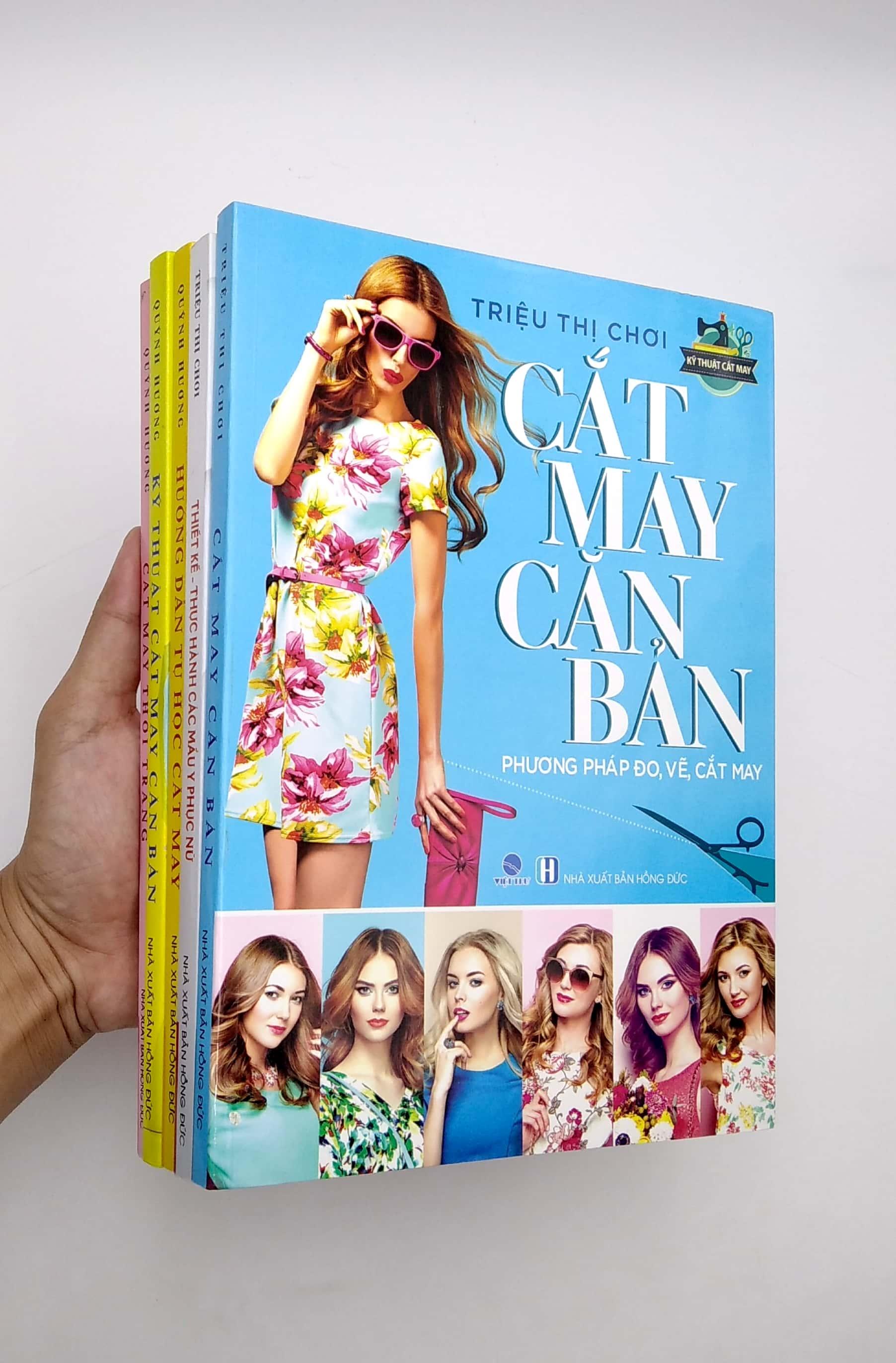 Bộ Sách Cắt May Cho Người Bắt Đầu Tự Học Đến Nâng Cao (Bộ 5 Cuốn)