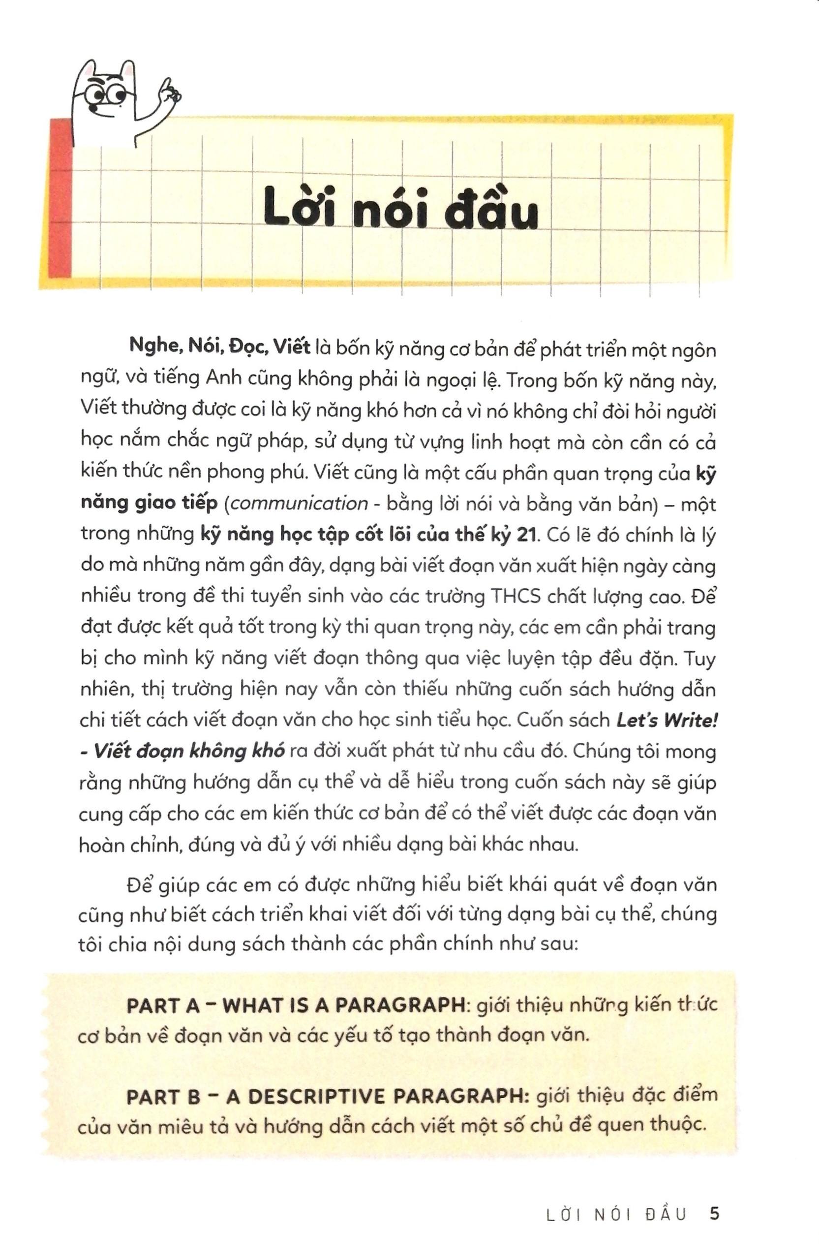 Let’s Write! - Viết Đoạn Không Khó - Tập 1 (Tái Bản 2023)