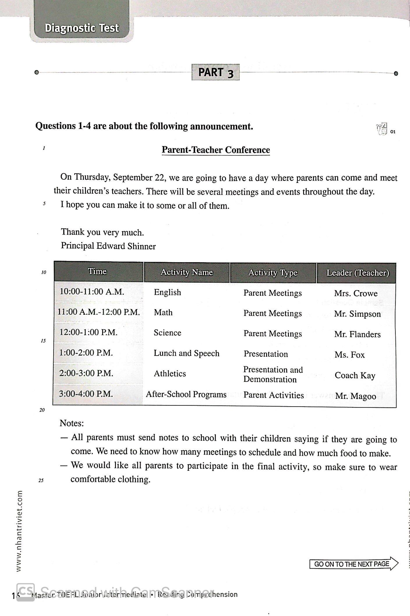 Master TOEFL Junior Intermediate B1 (Kèm CD)