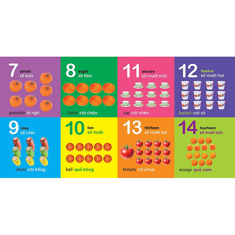 101 First Words: Numbers - Shapes - Colours (101 Từ Đầu Tiên: Chữ Số - Hình Dạng - Màu Sắc)