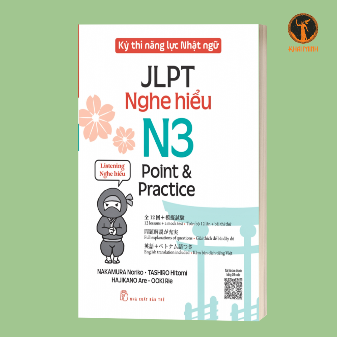 (Bộ 4 cuốn) Cẩm Nang Ôn Thi JLPT N3 Hiệu Quả (KỲ THI NĂNG LỰC NHẬT NGỮ JLPT N3 POINT & PRACTICE - CHỮ VIẾT - TỪ VỰNG - ĐỌC HIỂU - NGHE HIỂU - NGỮ PHÁP)