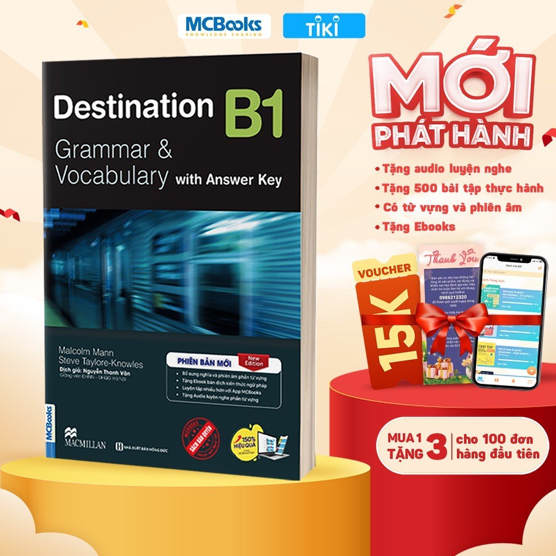 Sách Destination B1 & B2 Grammar and Vocabulary Kèm Đáp Án Lẻ/Combo - MCBOOKS - BẢN QUYỀN