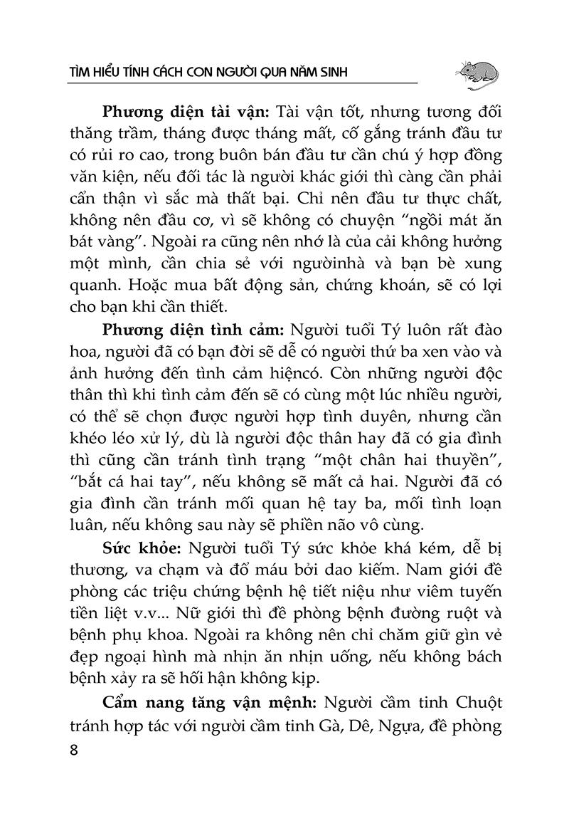 Tìm Hiểu Tính Cách Con Người Qua Năm Sinh Tuổi Tý