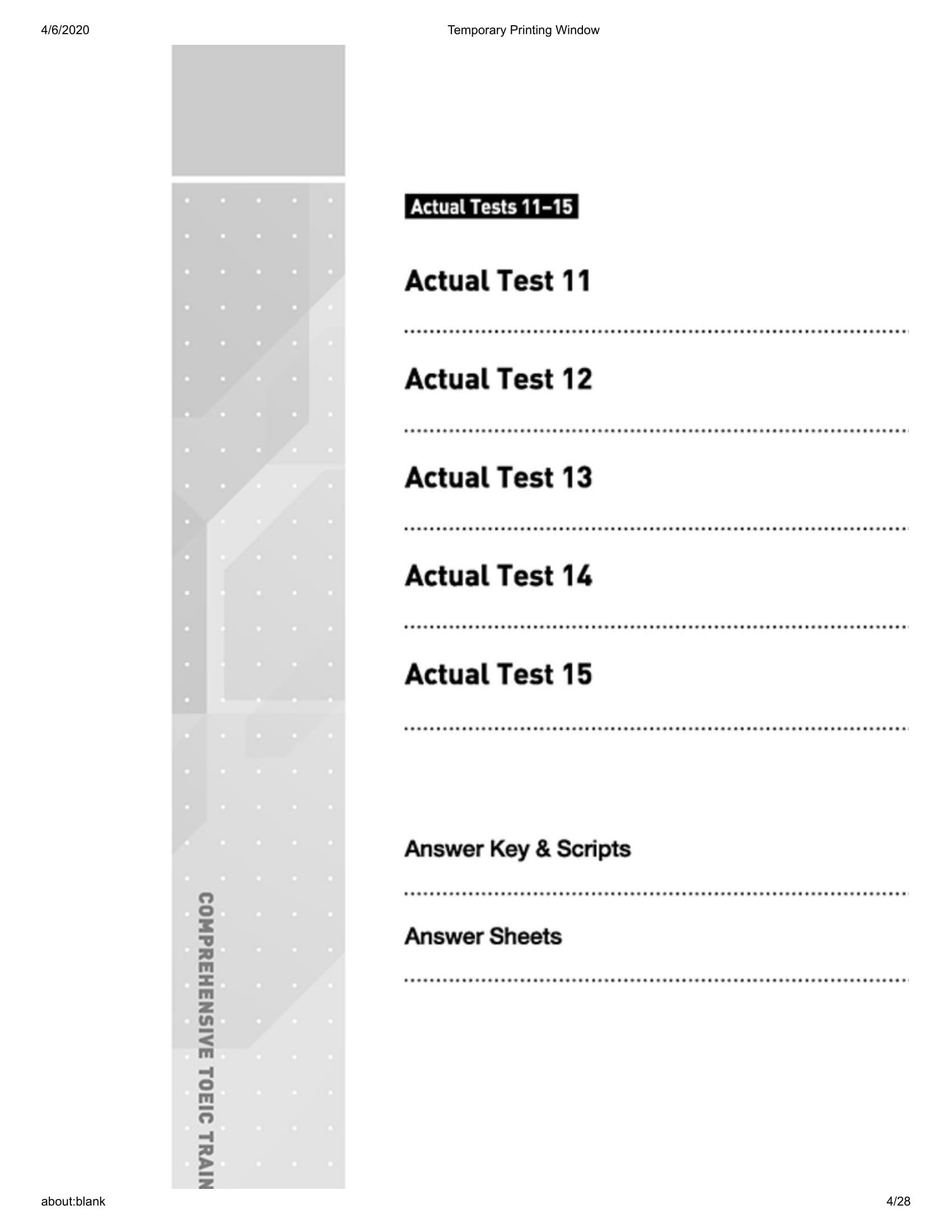 Comprehensive Toeic Training 1000 Practice Test Items (Vol 3) - Kèm CD