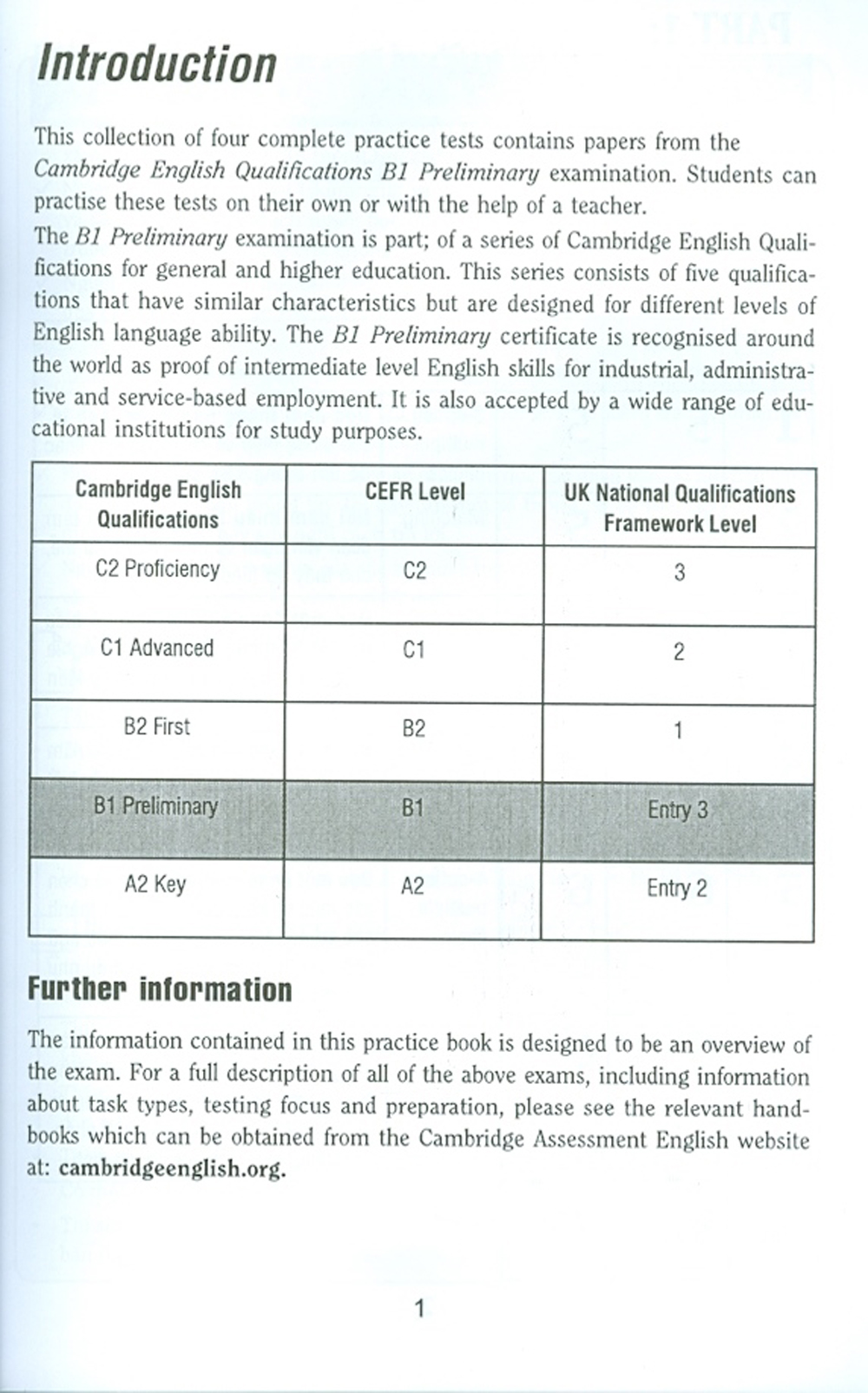 Cẩm Nang Luyện Thi B1 Premilinary 1 With Answers