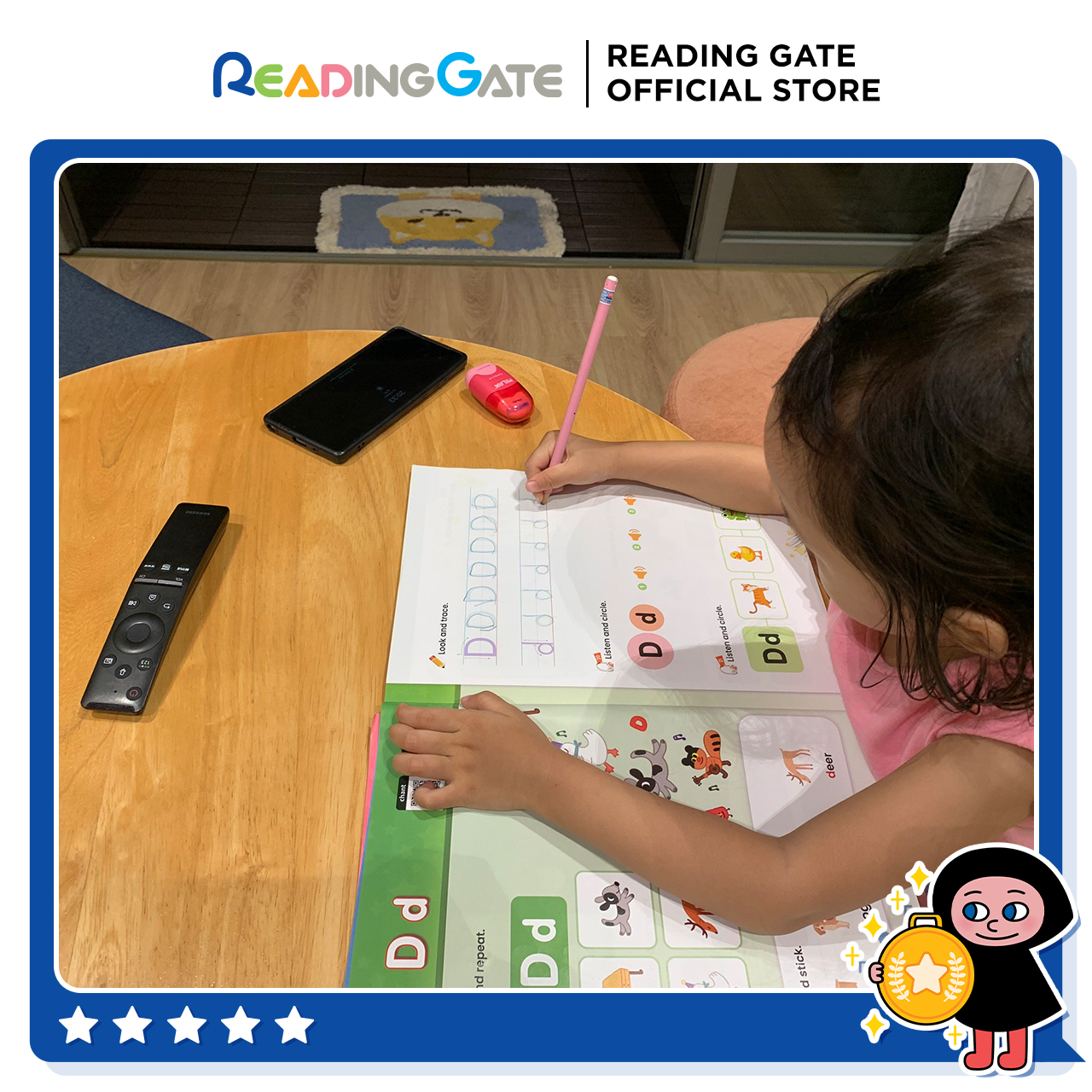Sách DODO ABC WORKBOOK - PHONICS 1 READING GATE Cho Bé Từ 5 Đến 8 Học Ngữ Âm, Đánh Vần Tiếng Anh