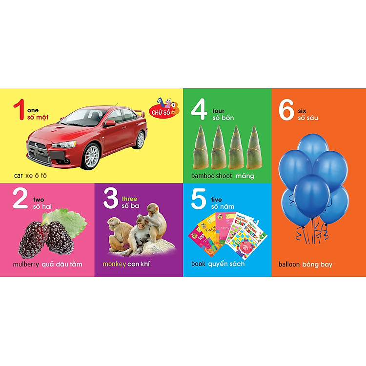 101 First Words: Numbers - Shapes - Colours (101 Từ Đầu Tiên: Chữ Số - Hình Dạng - Màu Sắc)