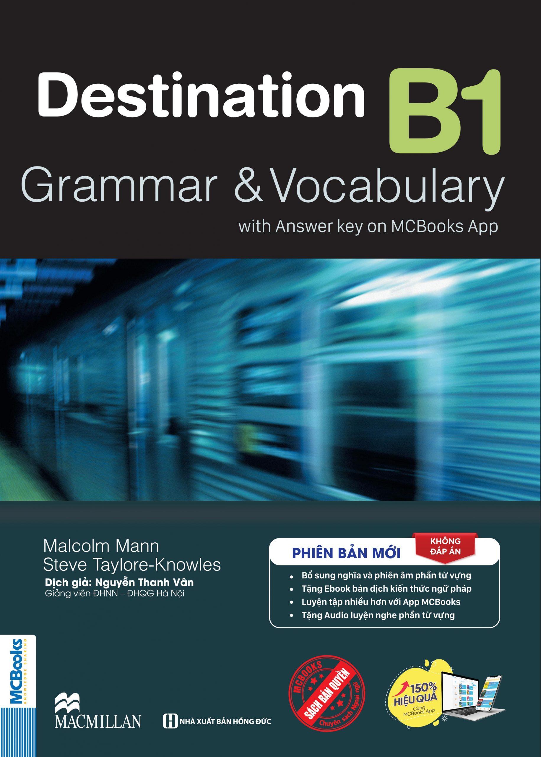 Sách - Combo Sách Destination - Grammar And Vocabulary with Answer Key - B1 + B2 (Không Đáp Án) (Bộ 2 Cuốn)