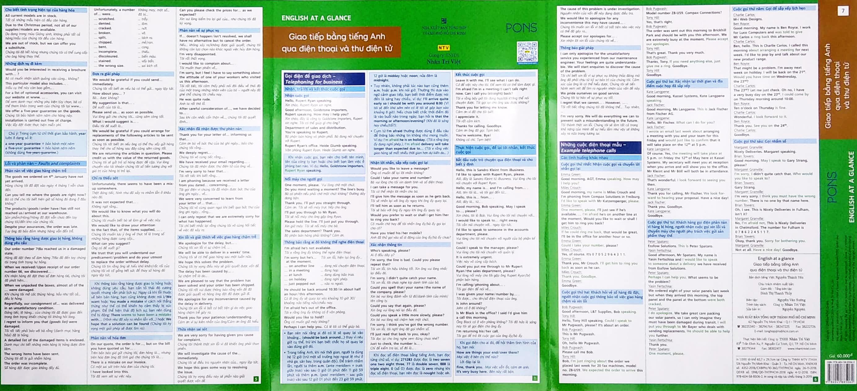 English At A Glance – Giao Tiếp Bằng Tiếng Anh Qua Điện Thoại Và Thư Điện Tử