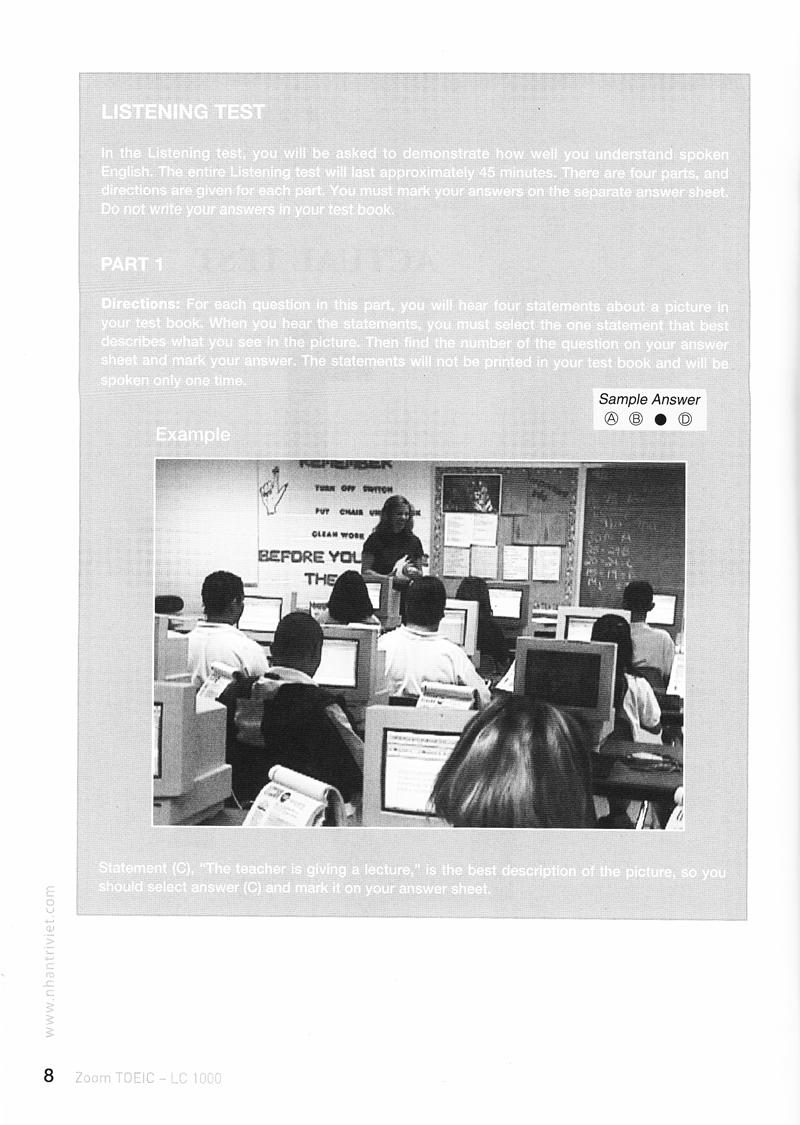 Zoom TOEIC LC 1000 (Kèm CD)
