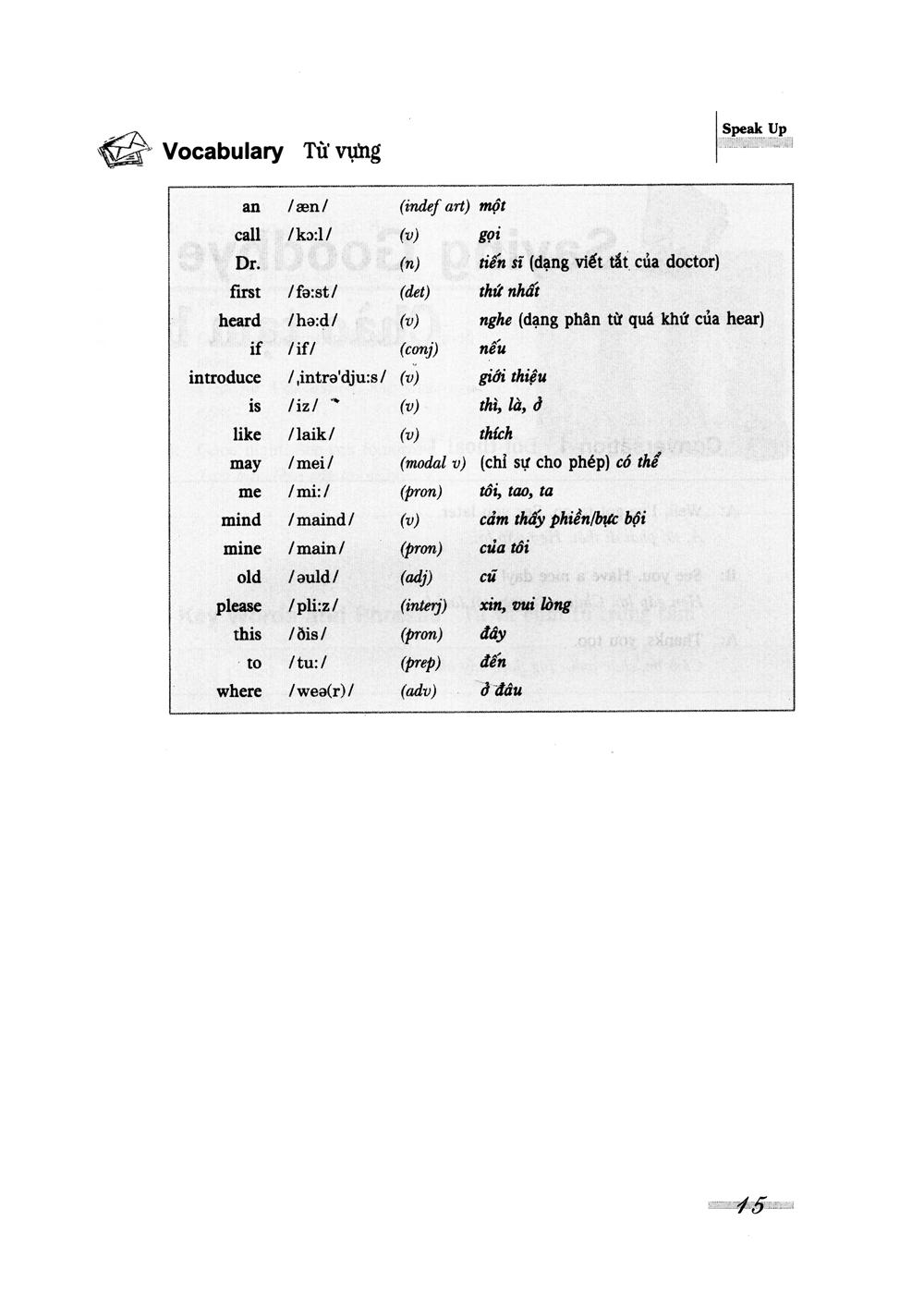 Speak Up - Giao Tiếp Tiếng Anh Tự Tin Trong Mọi Tình Huống Trình Độ Sơ Cấp (Kèm CD) - Tái Bản
