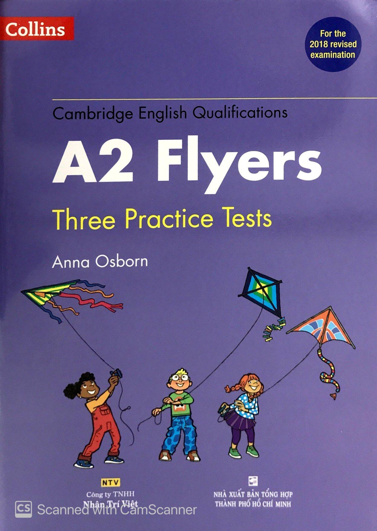 Collins A2 Flyers - Three Practice Tests - Kèm 1 MP3 (Format 2018)