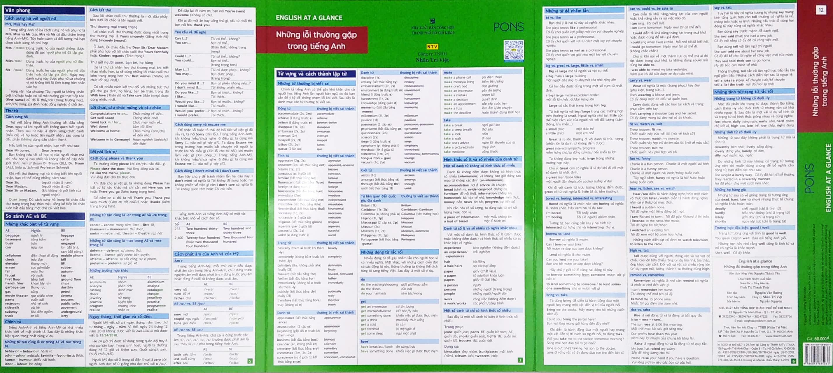 English At A Glance – Những Lỗi Thường Gặp Trong Tiếng Anh