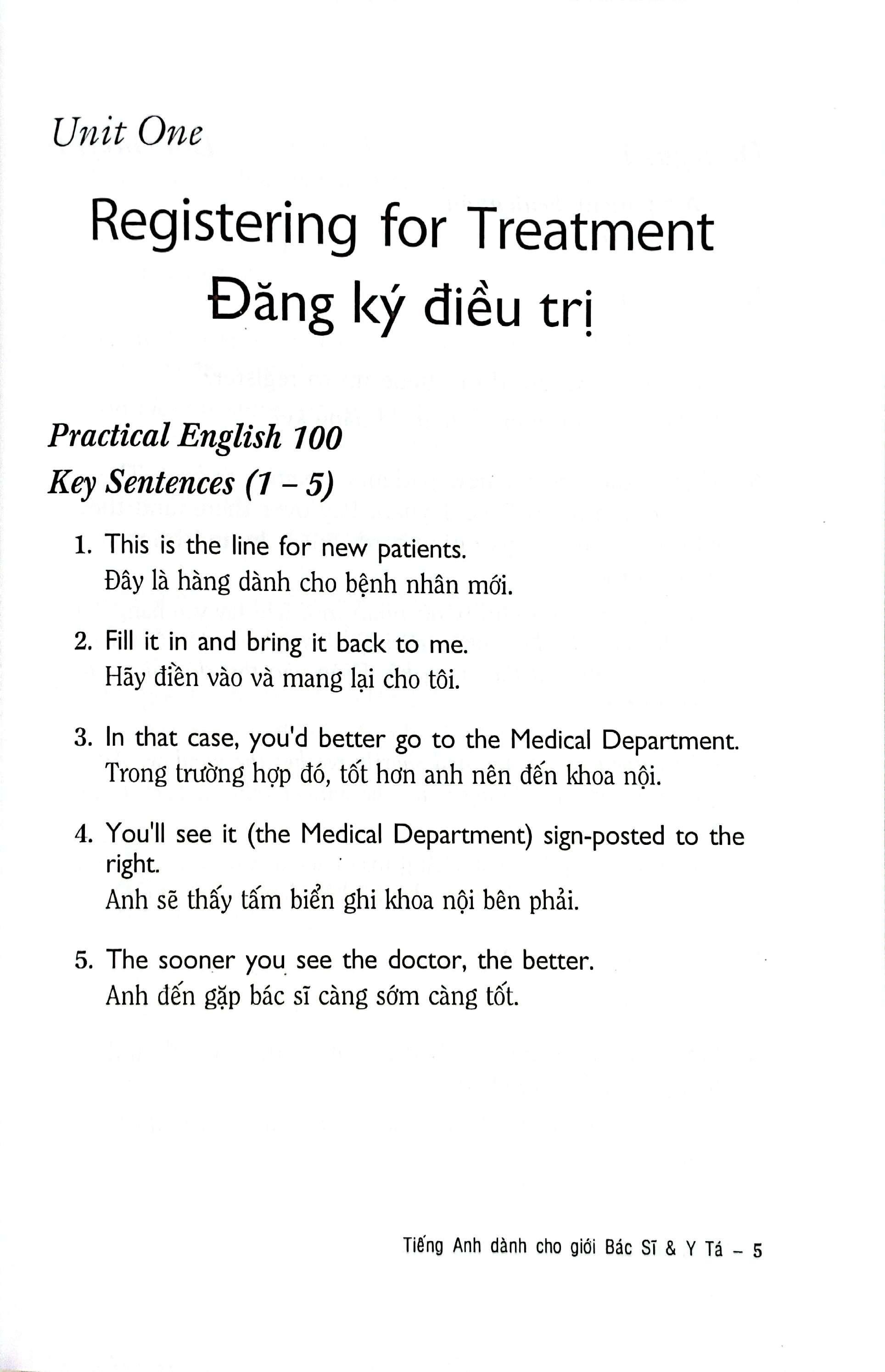 Sách - Tiếng Anh Dành Cho Giới Bác Sĩ Và Y Tá