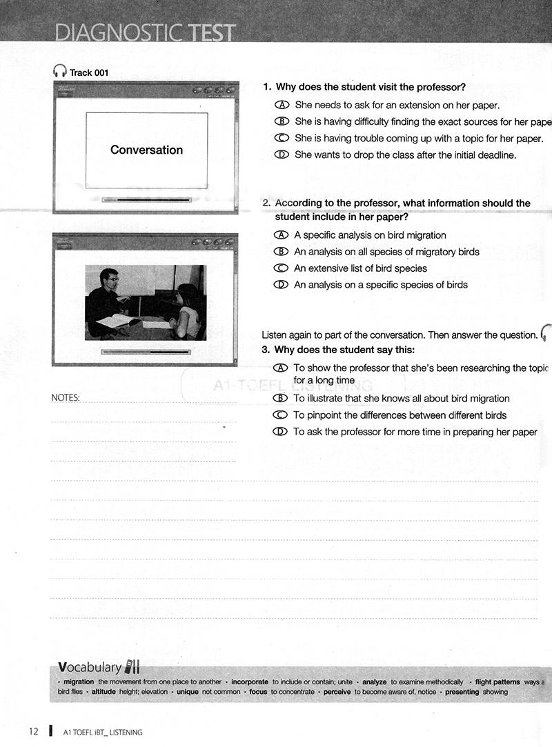 Sách - TOEFL iBT Listening (A1)