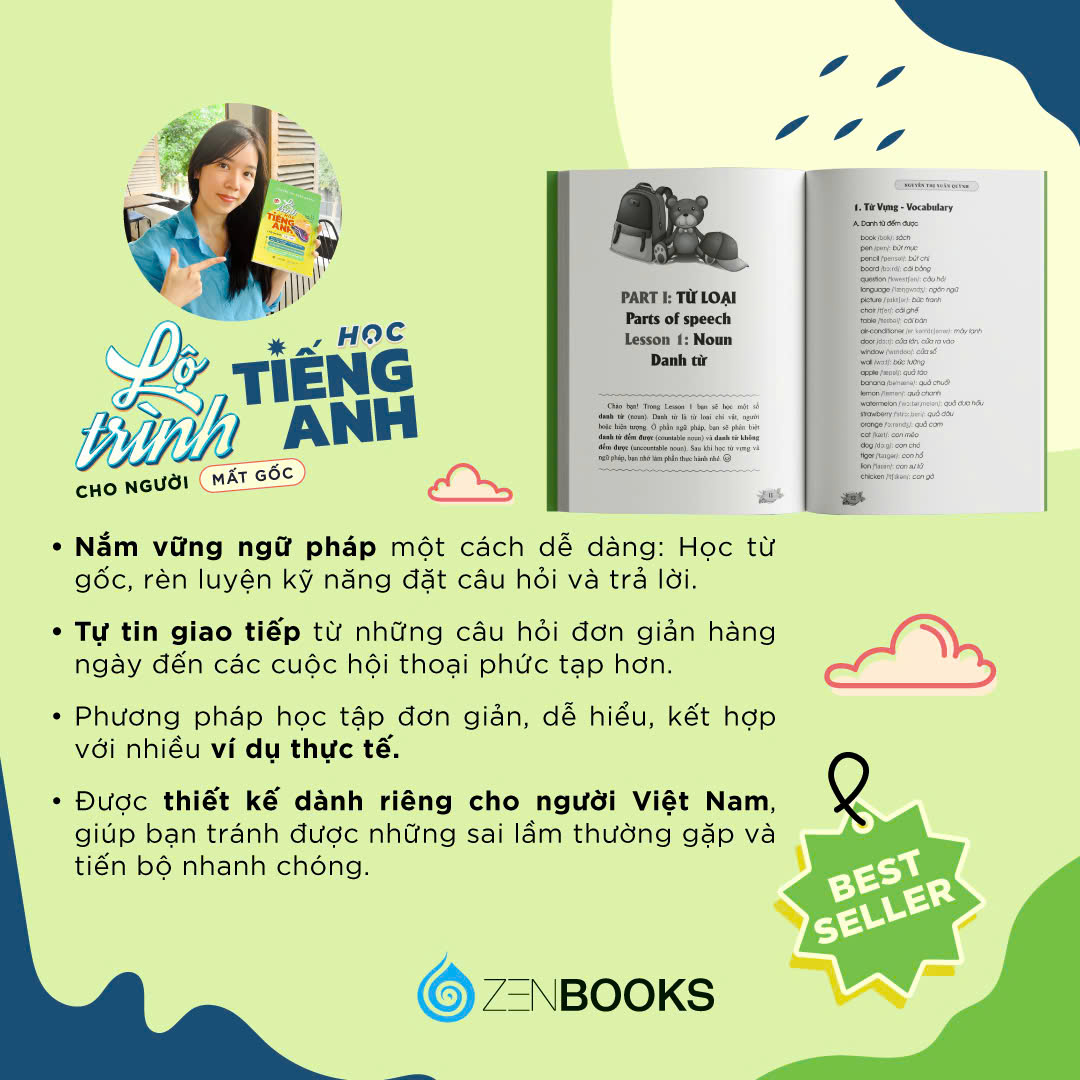Lộ Trình Học Tiếng Anh Cho Người Mất Gốc - The English Journey - Nguyễn Thị Xuân Quỳnh