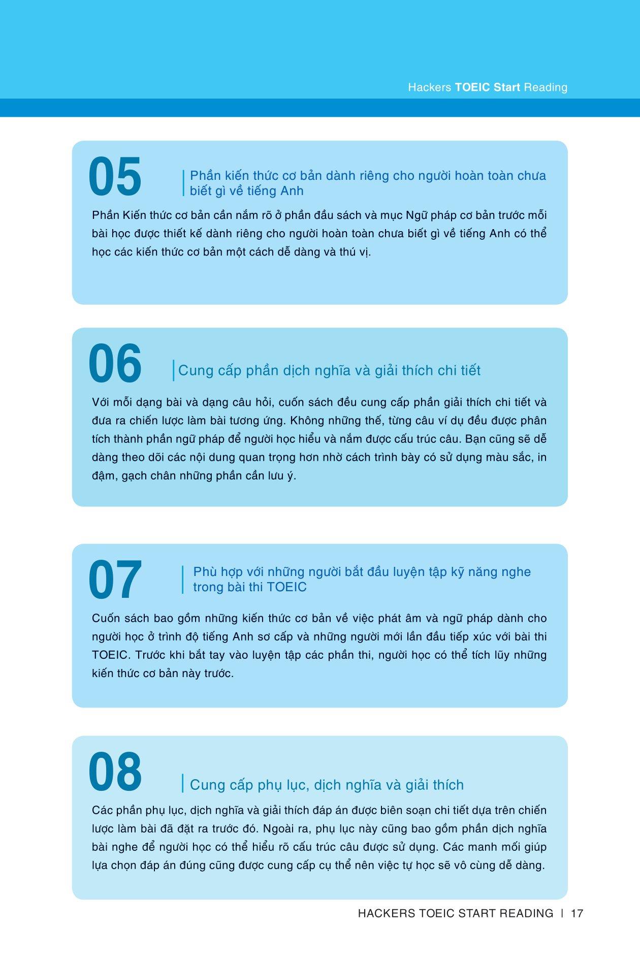 Hackers Toeic Start Reading - 30 Phút Tự Học Toeic Mỗi Ngày